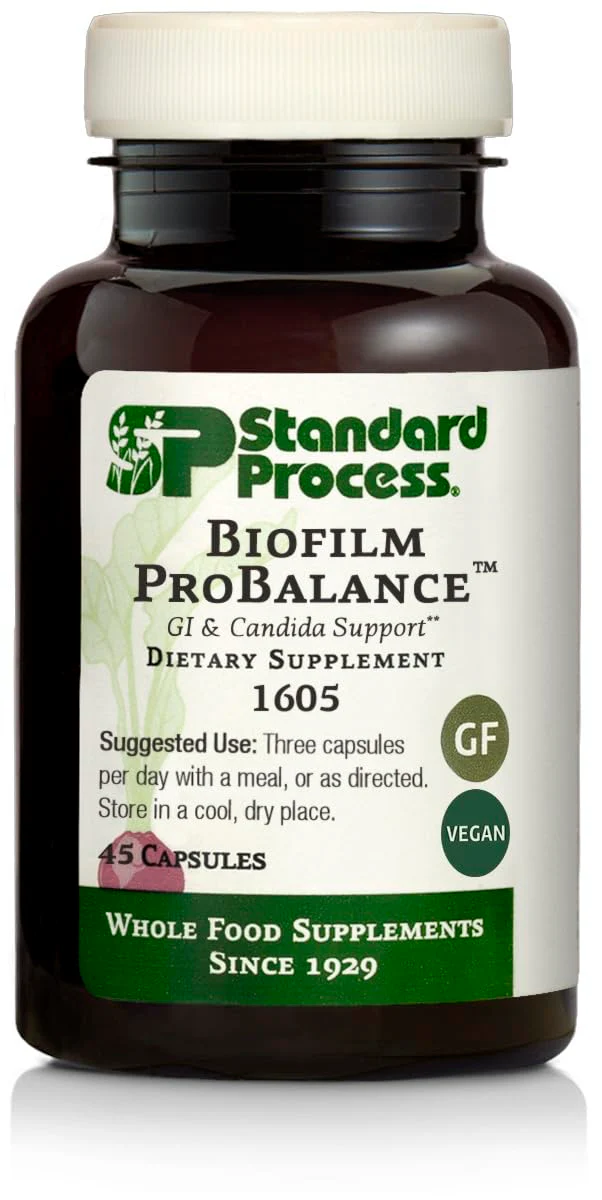 Standard Process Biofilm ProBalance - Digestive Probiotics for Gut Health (45 Capsules, 15 Servings)
