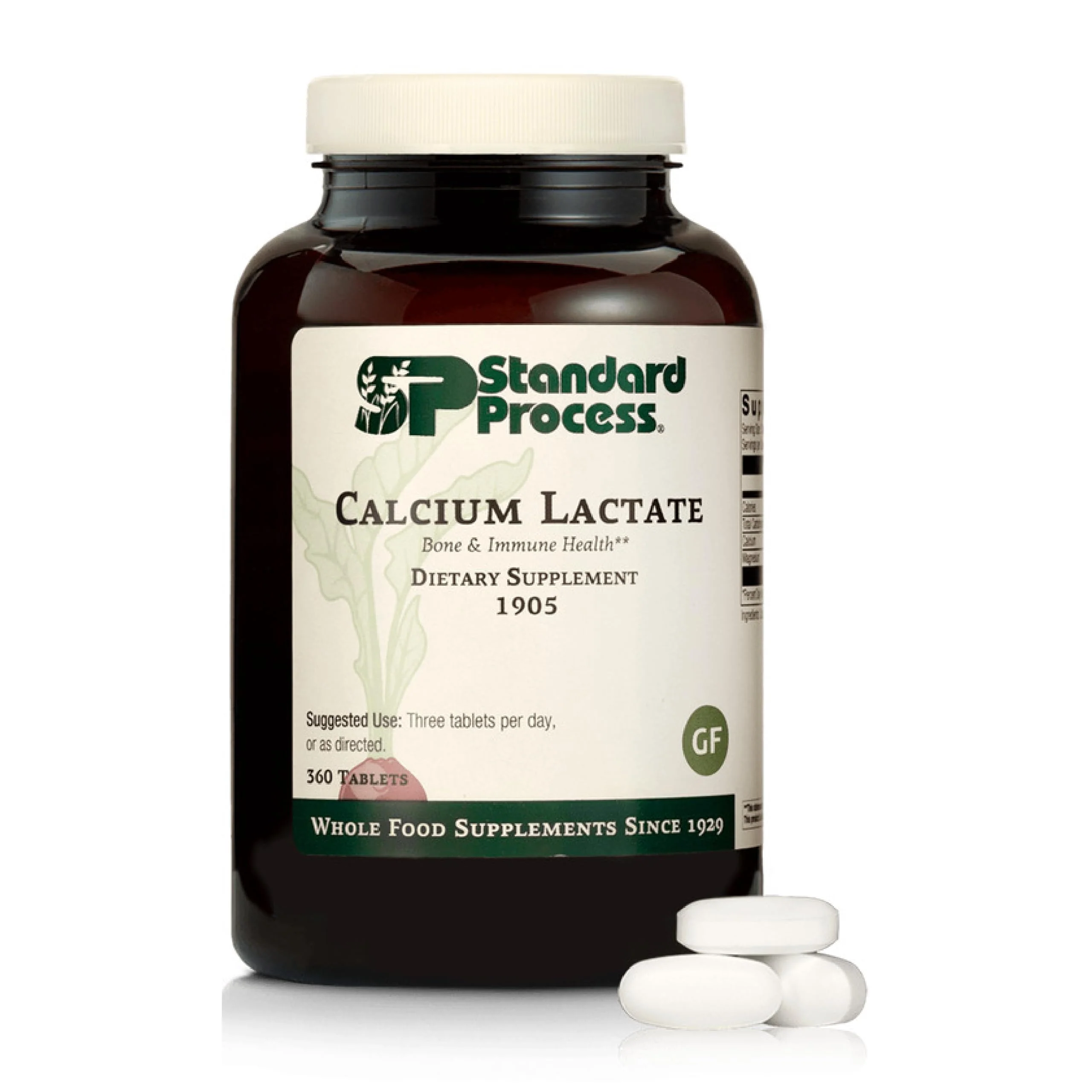 Standard Process Calcium Lactate – Bone & Immune Health Support | Vegan, Gluten-Free, Non-Dairy | 360 Tablets - Image 8