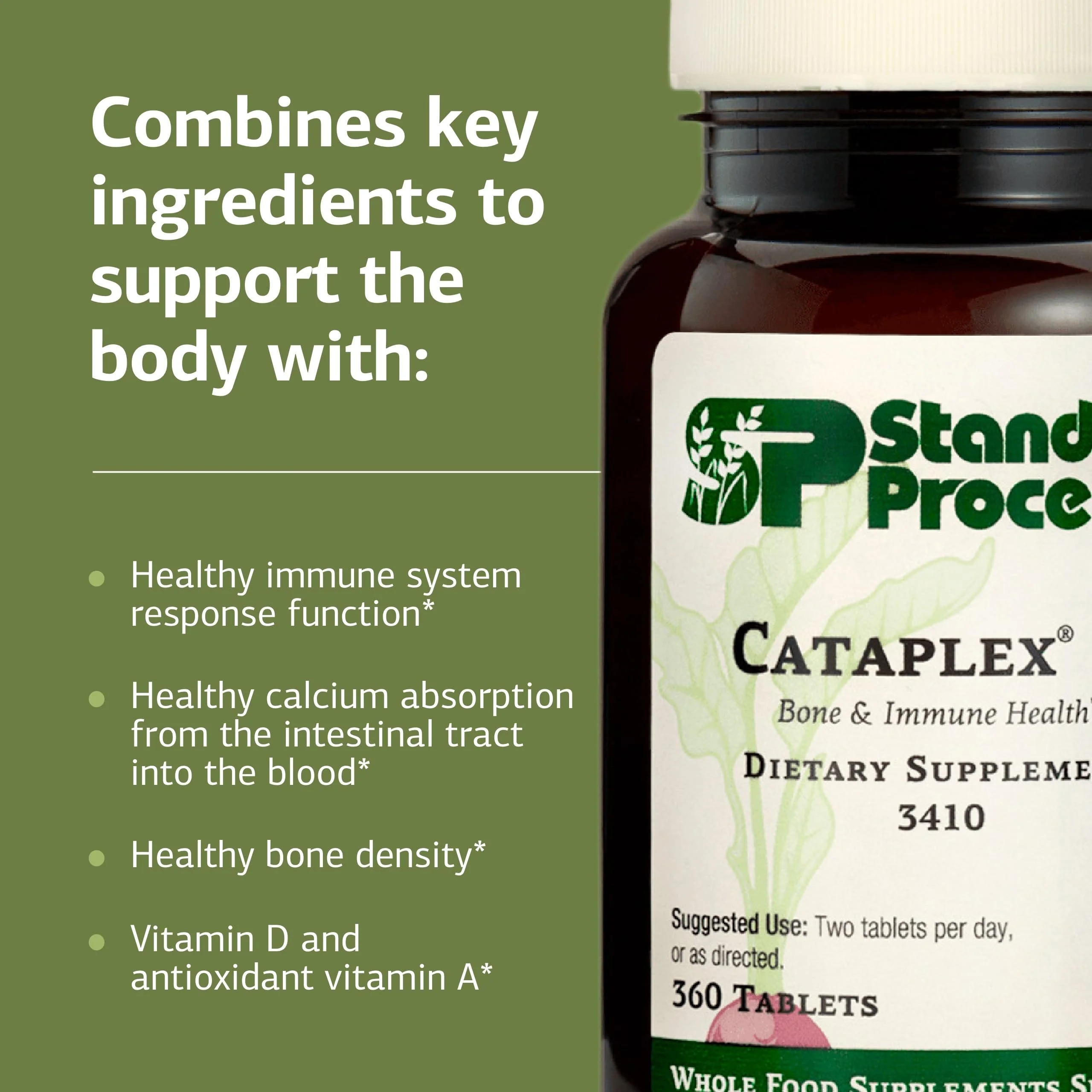 Standard Process Cataplex D - Immune Support, Bone Health & Mineral Absorption - 360 Tablets - Gluten-Free - Image 4