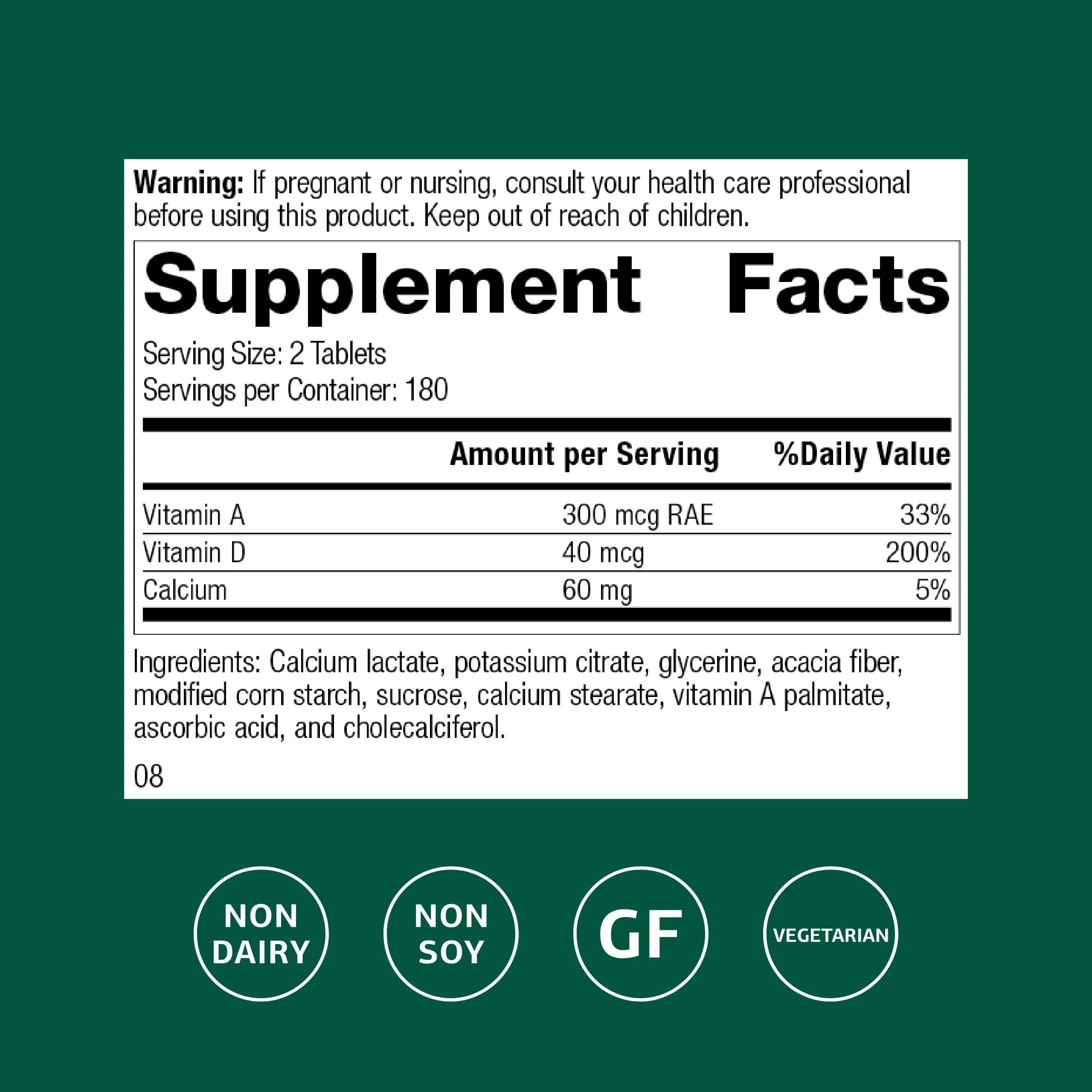 Standard Process Cataplex D - Immune Support, Bone Health & Mineral Absorption - 360 Tablets - Gluten-Free - Image 9