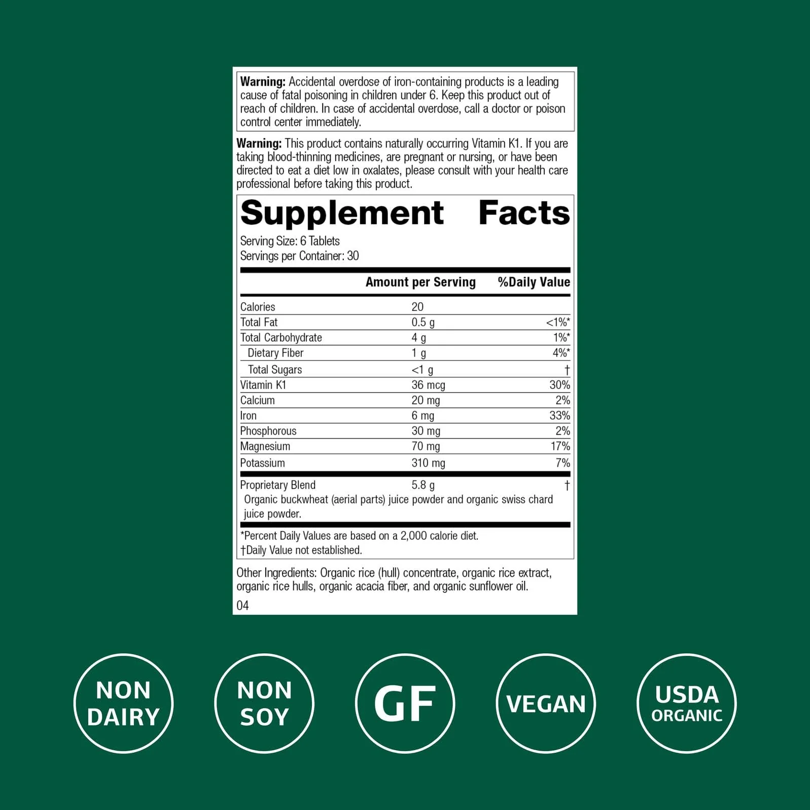 Standard Process E-Z Mg – Central Nervous System Support | Magnesium, Iron & Vitamin K1 | 180 Tablets - Image 3