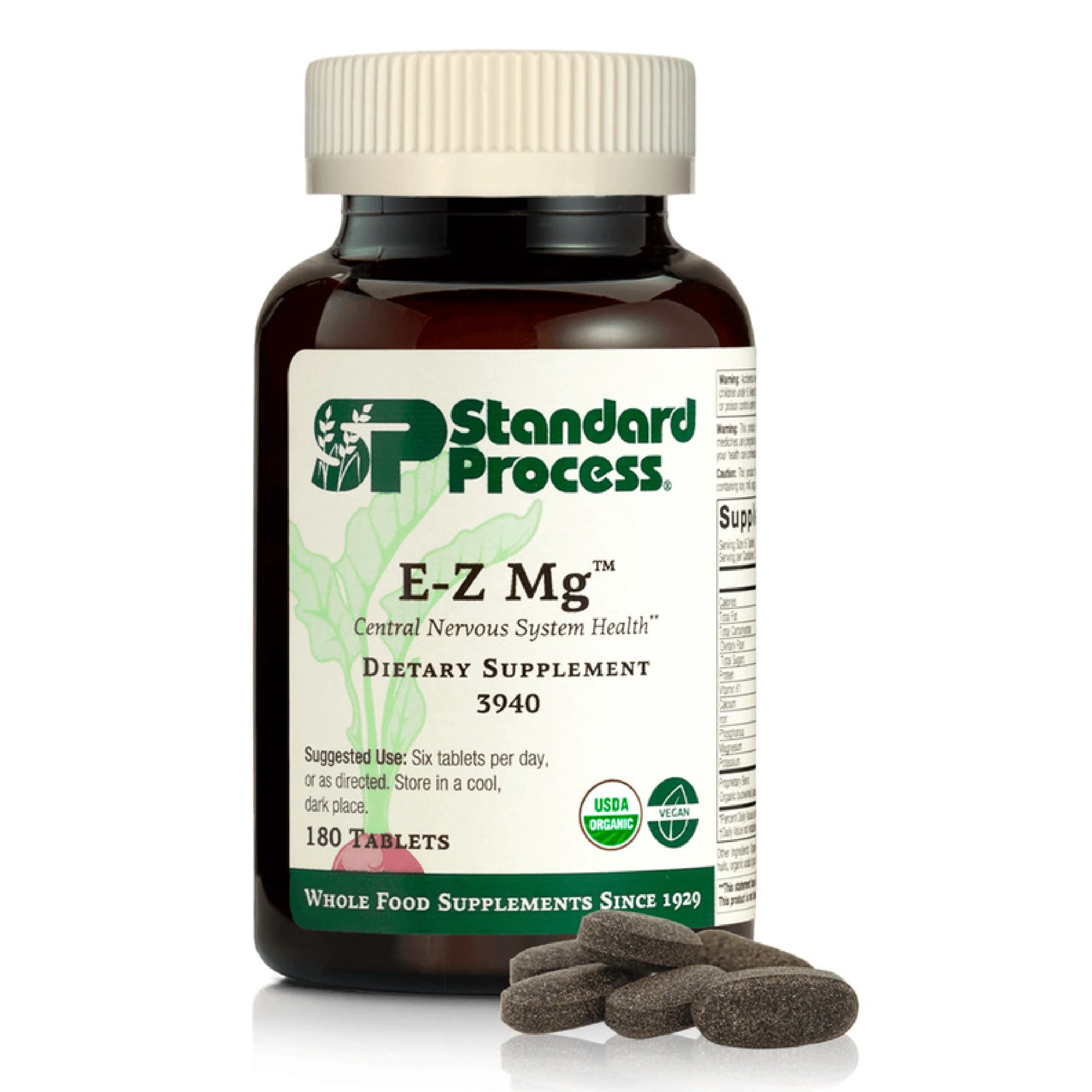 Standard Process E-Z Mg – Central Nervous System Support | Magnesium, Iron & Vitamin K1 | 180 Tablets - Image 8