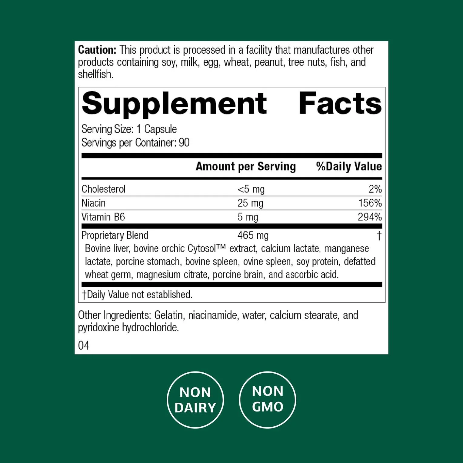 Standard Process Orchex - Whole-Food Nervous System Support, Mental Clarity & Stress Adaptability | 90 Capsules - Image 3