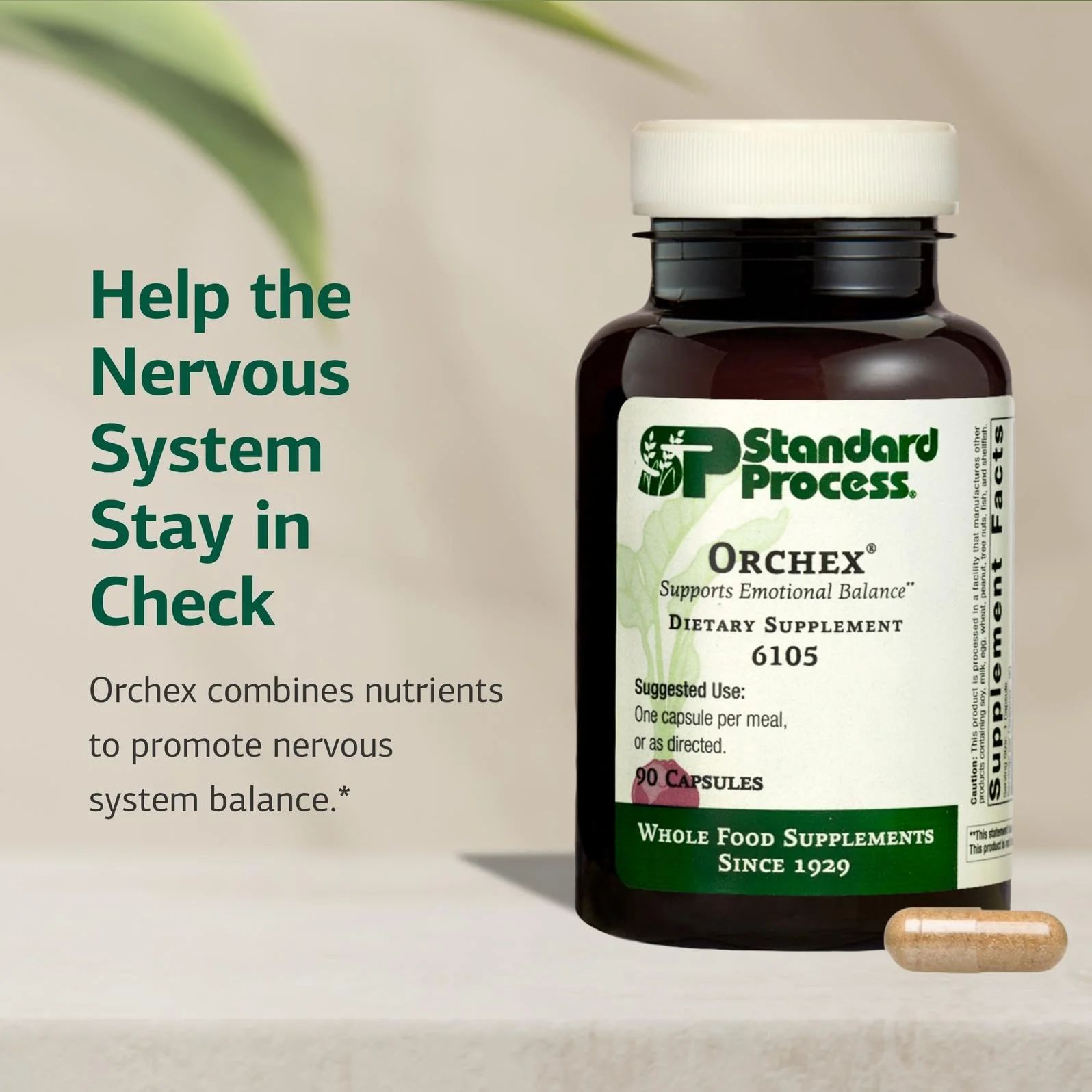Standard Process Orchex - Whole-Food Nervous System Support, Mental Clarity & Stress Adaptability | 90 Capsules - Image 4