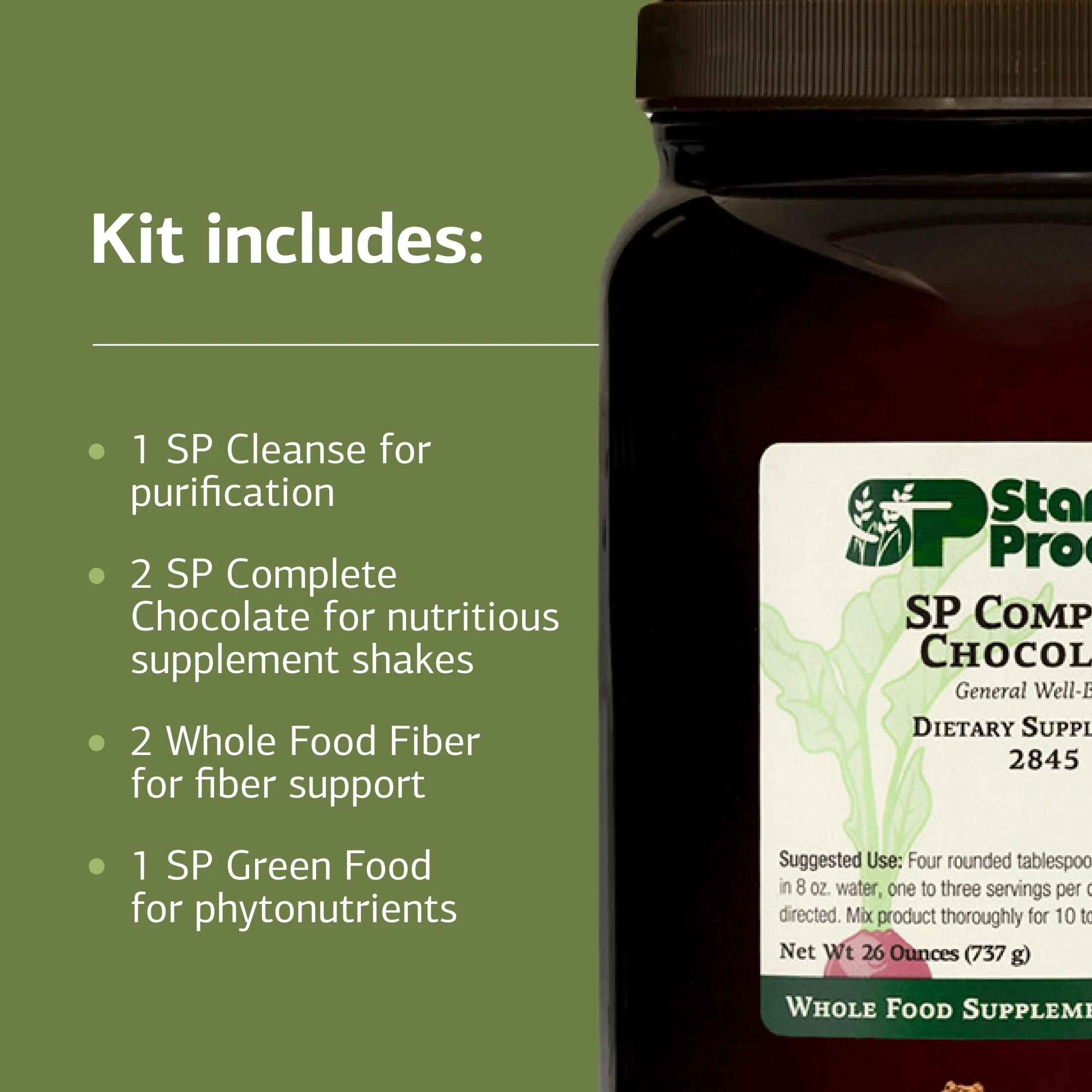 Standard Process Purification Kit with SP Complete & Whole-Food Fiber – 21-Day Detox & Liver Support (Chocolate) - Image 4