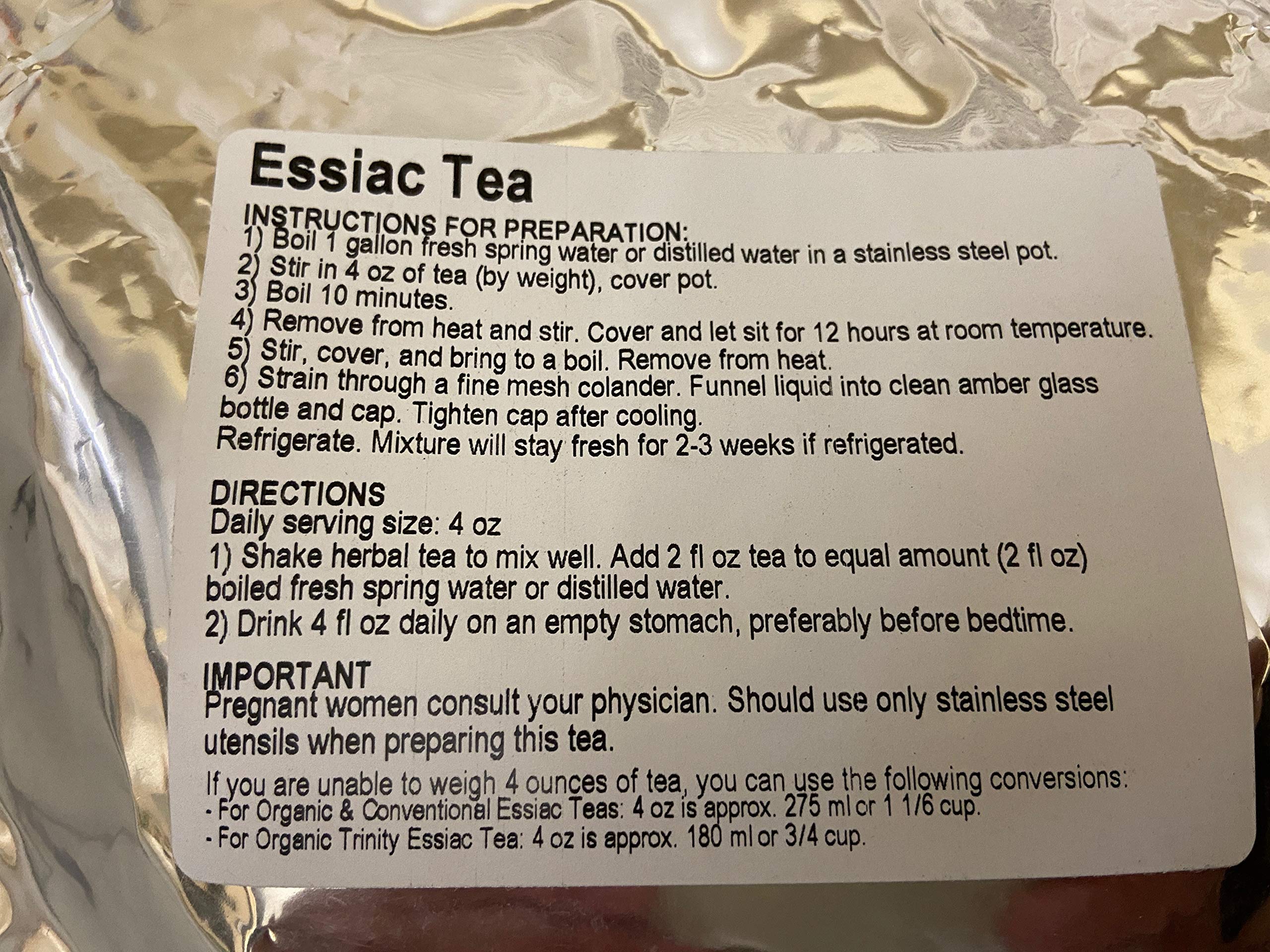 Starwest Botanicals Essiac Tea, 1 Pound – Burdock Root, Sheep Sorrel, Rhubarb Root & Slippery Elm - Image 4