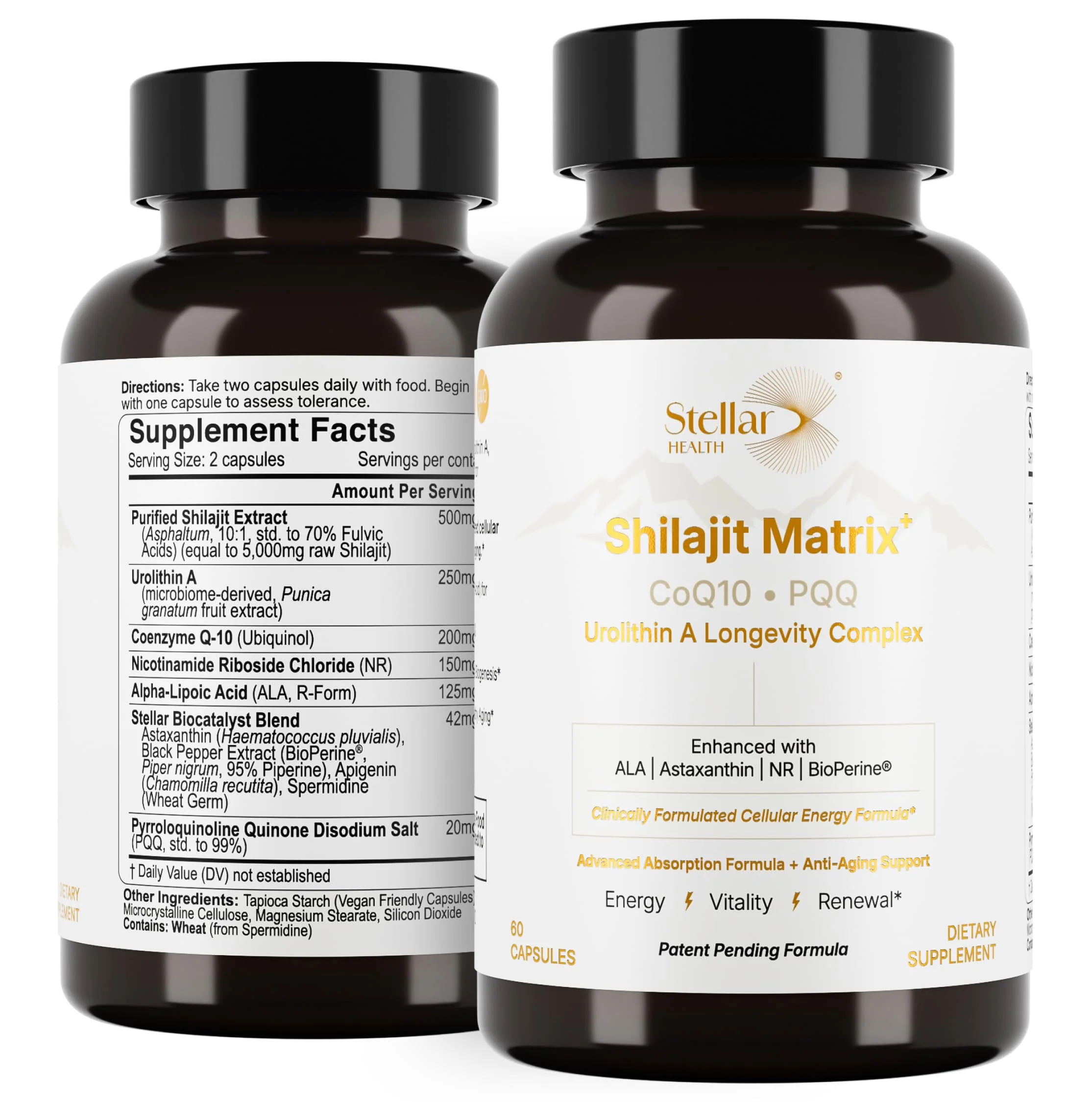 Stellar Health Clinical Mitochondrial Complex – Shilajit & NAD+ Booster with Ubiquinol CoQ10, NR, PQQ, ALA, Astaxanthin | 60 Vegan Capsules - Image 8
