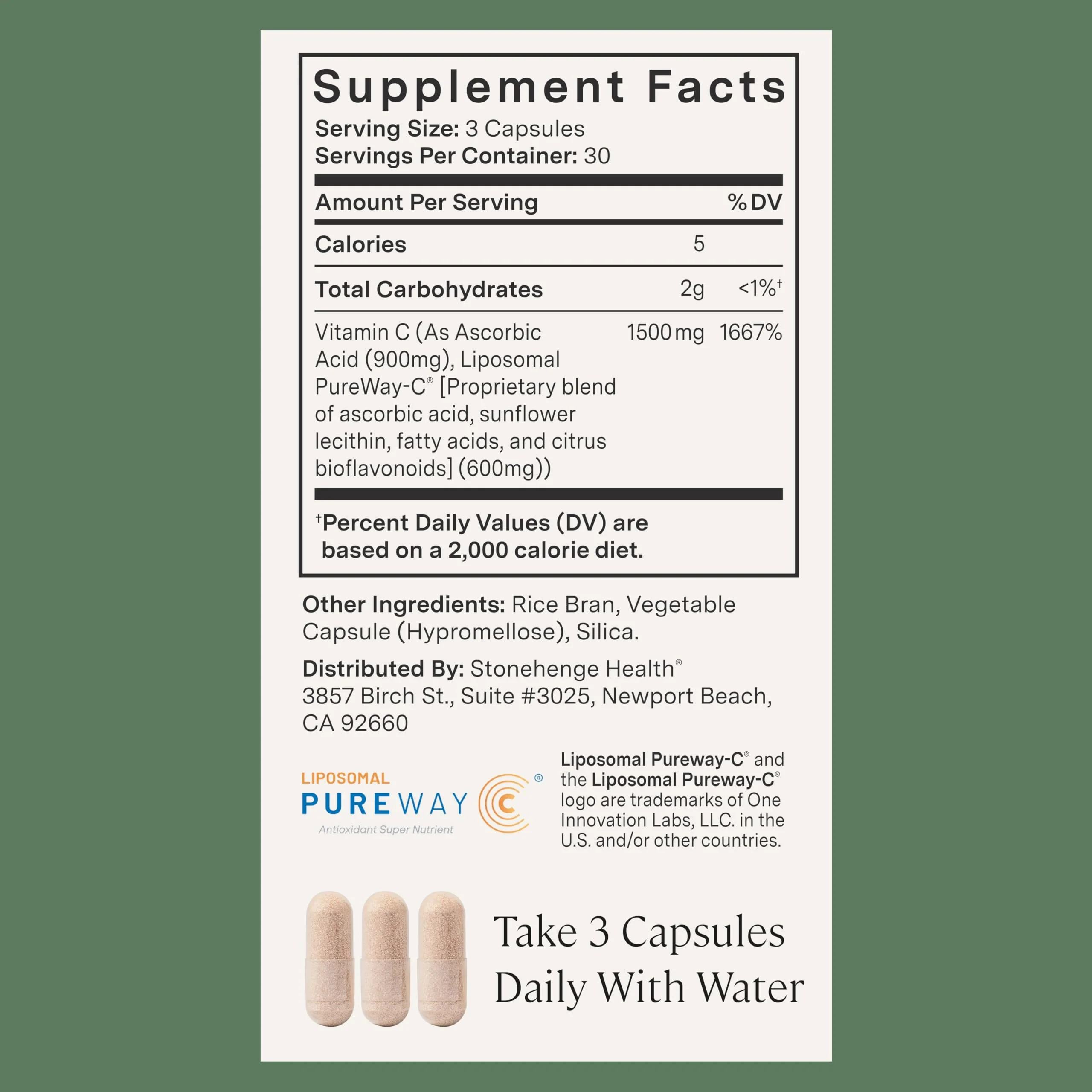 Stonehenge Health Dynamic Liposomal Vitamin C 1500mg – 90 Capsules | PureWayC Liposomal Vitamin C - Image 14
