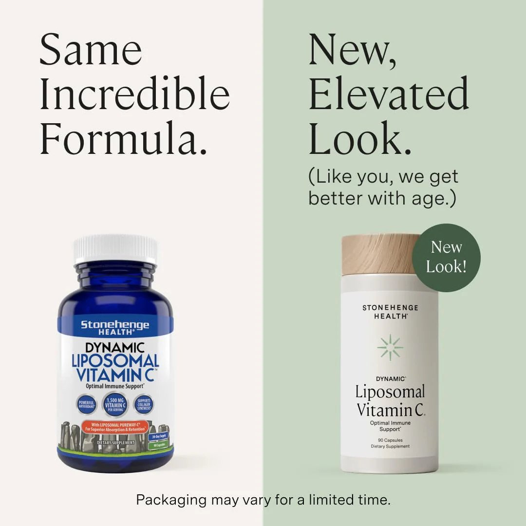 Stonehenge Health Dynamic Liposomal Vitamin C 1500mg – 90 Capsules | PureWayC Liposomal Vitamin C - Image 2
