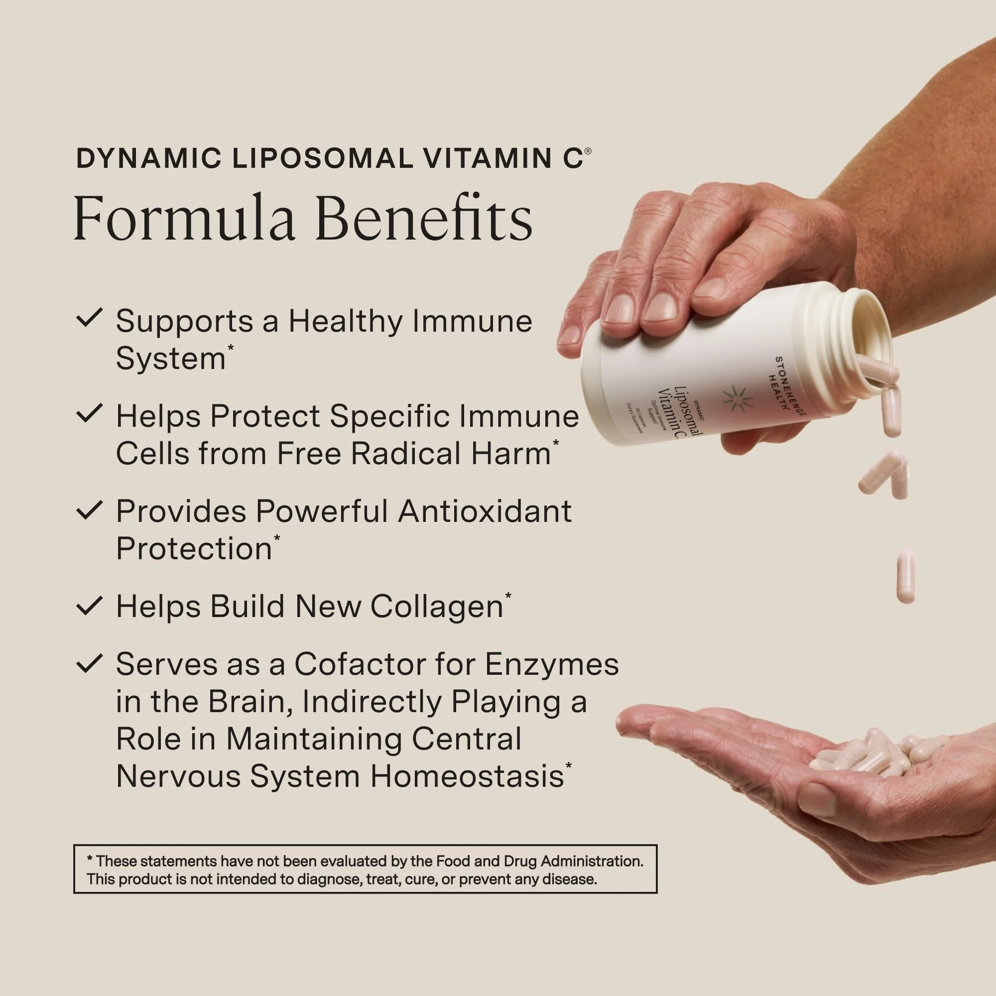 Stonehenge Health Dynamic Liposomal Vitamin C 1500mg – 90 Capsules | PureWayC Liposomal Vitamin C - Image 3