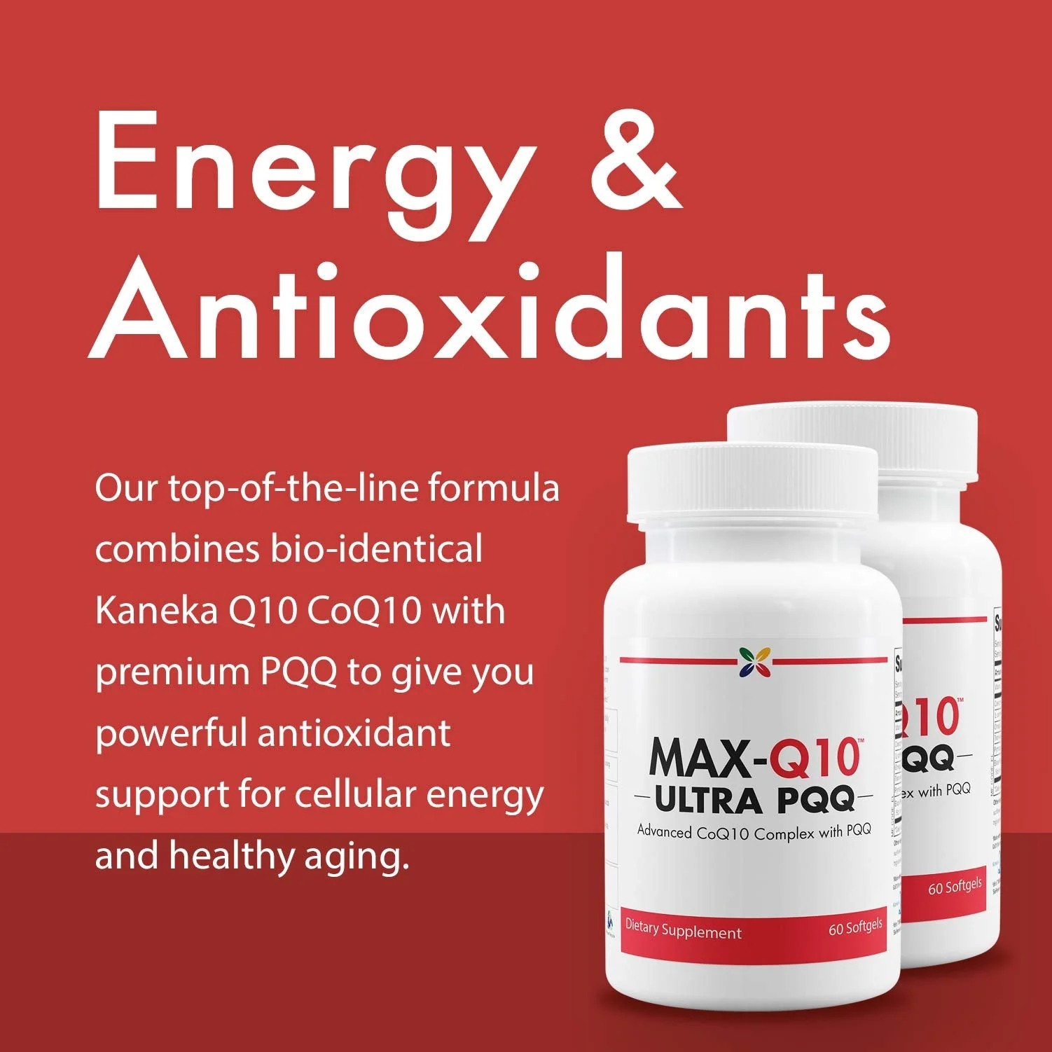 Stop Aging Now MAX-Q10 ULTRA CoQ10 with BioPQQ – 60 Softgels - Image 16
