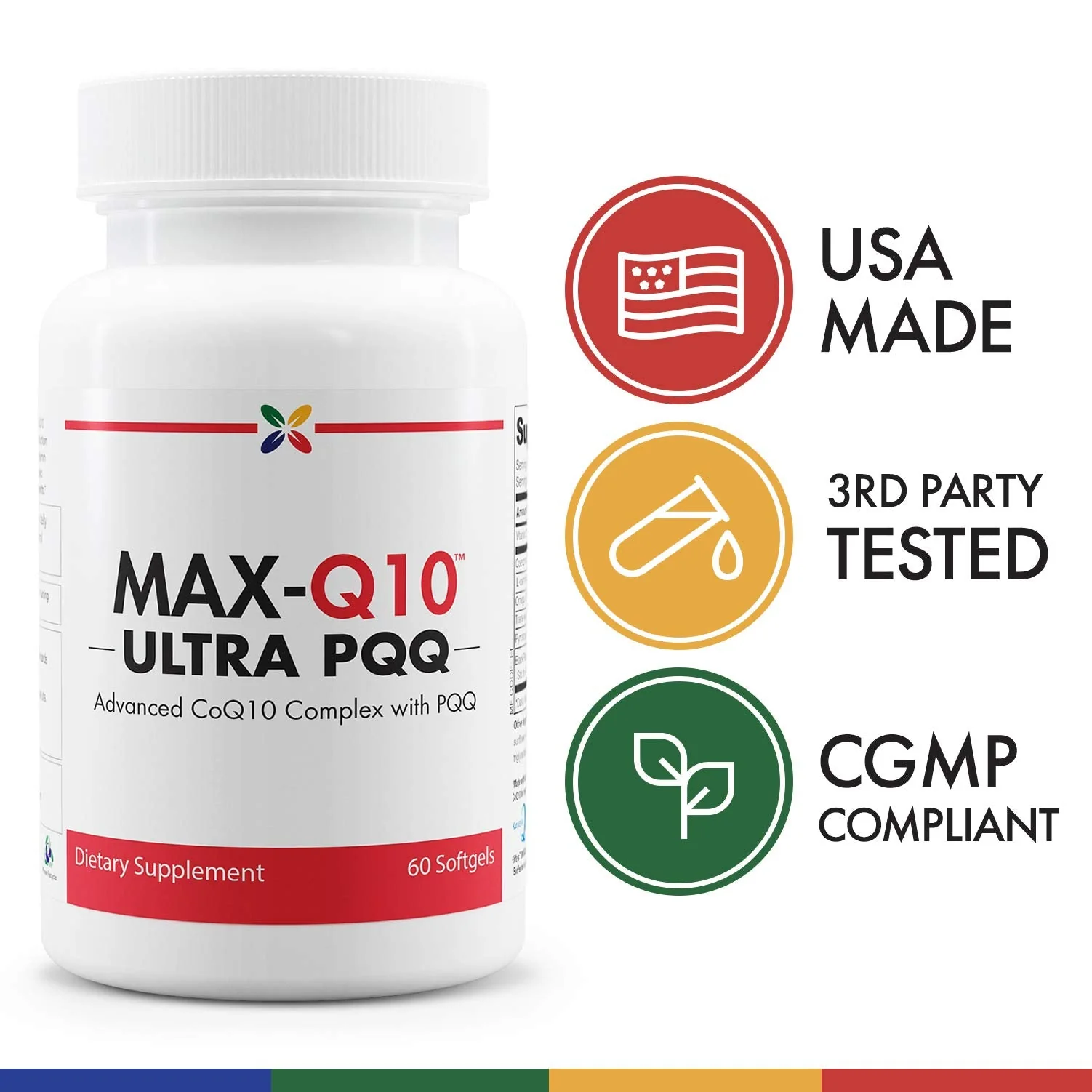 Stop Aging Now MAX-Q10 ULTRA CoQ10 with BioPQQ – 60 Softgels - Image 18