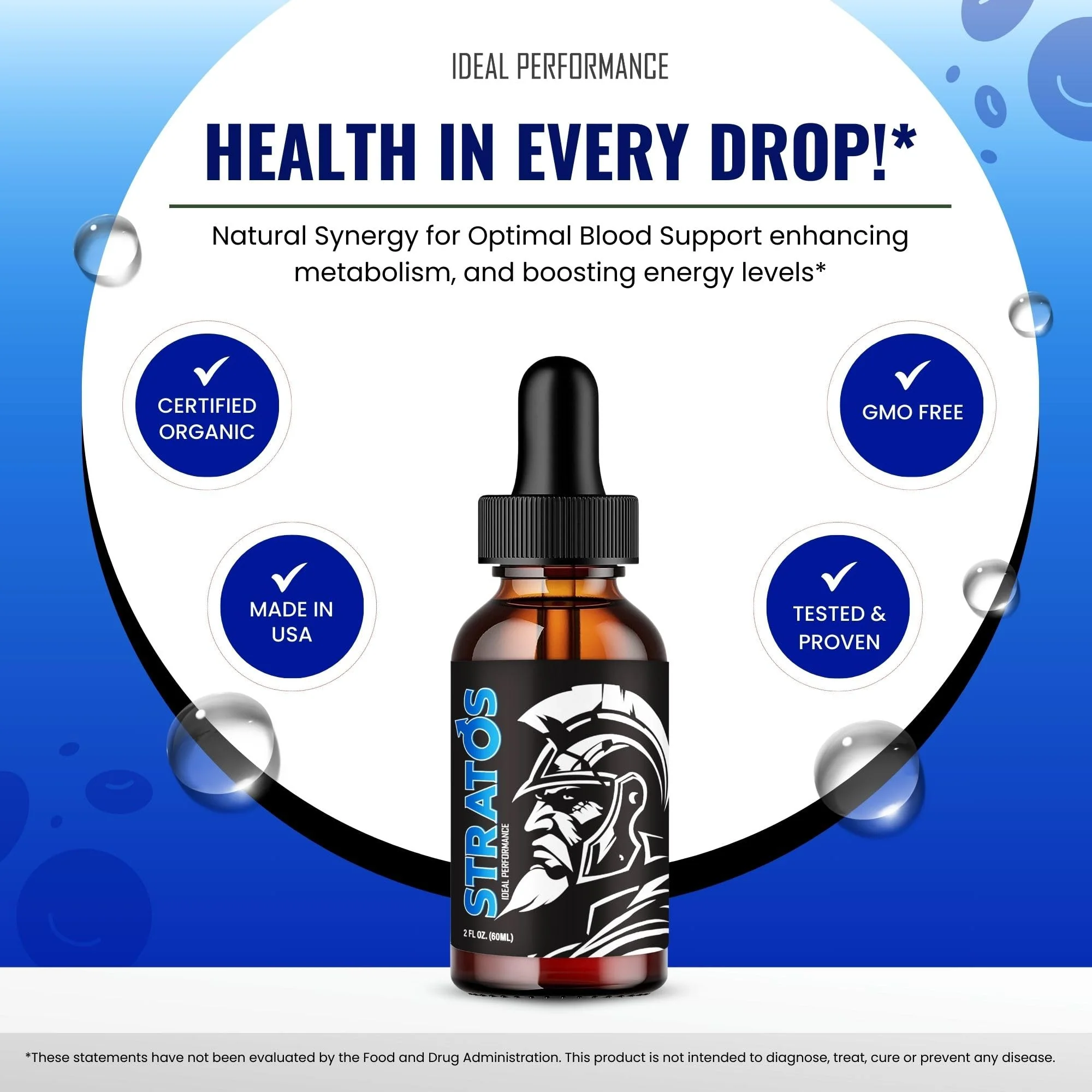 Stratos Drops Official Liquid Drops – Male Enhancement, Maximum Strength, Endurance & Health (5 Pack) - Image 5