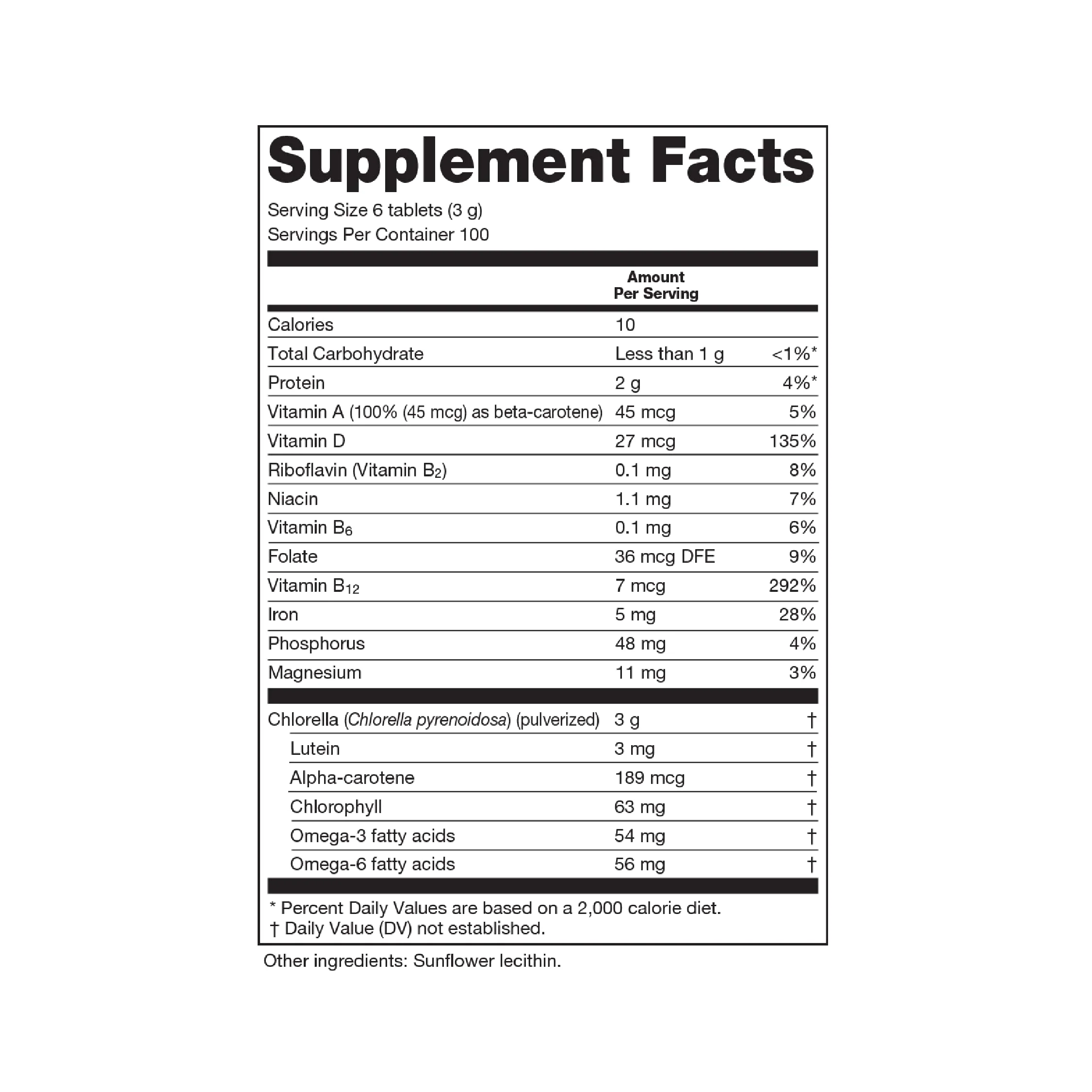 Sun Chlorella 500mg Whole Body Wellness Green Algae — 600 Tablets | Non-GMO, Chlorophyll, B12 & Iron - Image 10
