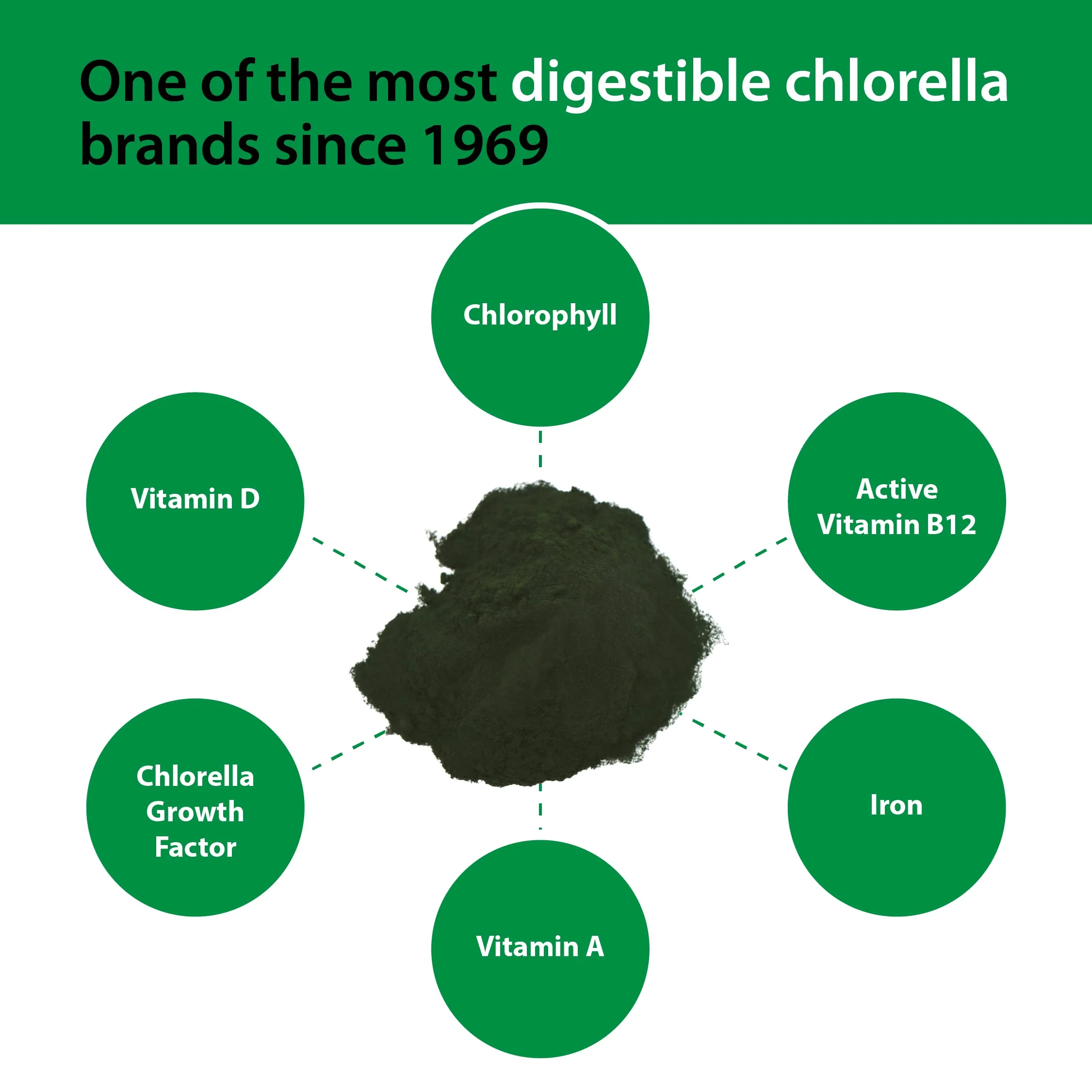 Sun Chlorella Powder Green Algae Superfood – Immune Support, Gut Health & Natural Energy | Non-GMO | 30 Packets - Image 4