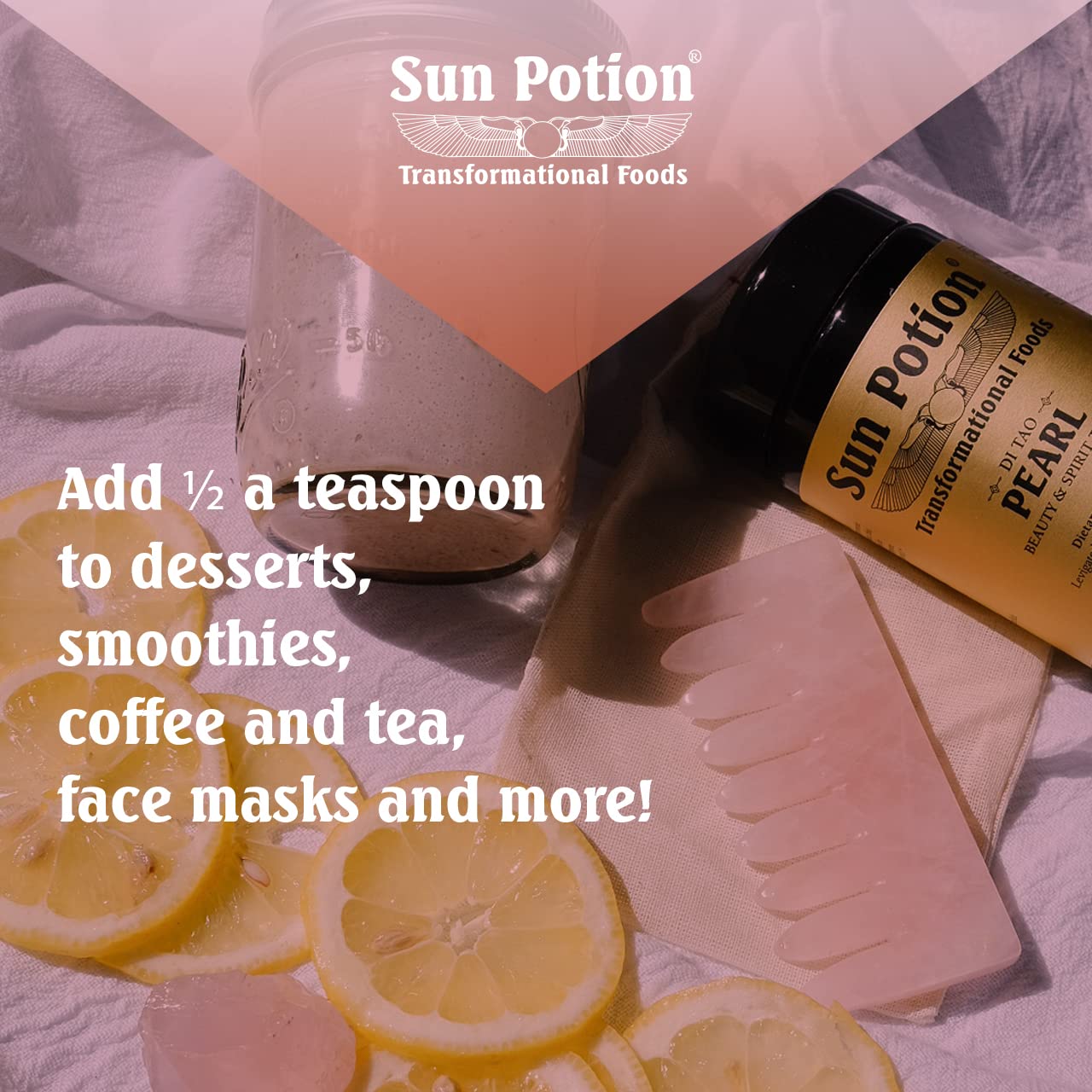 Sun Potion Pearl Powder (Sustainable Freshwater) – Beauty & Spirit Tonic (80g) - Image 8