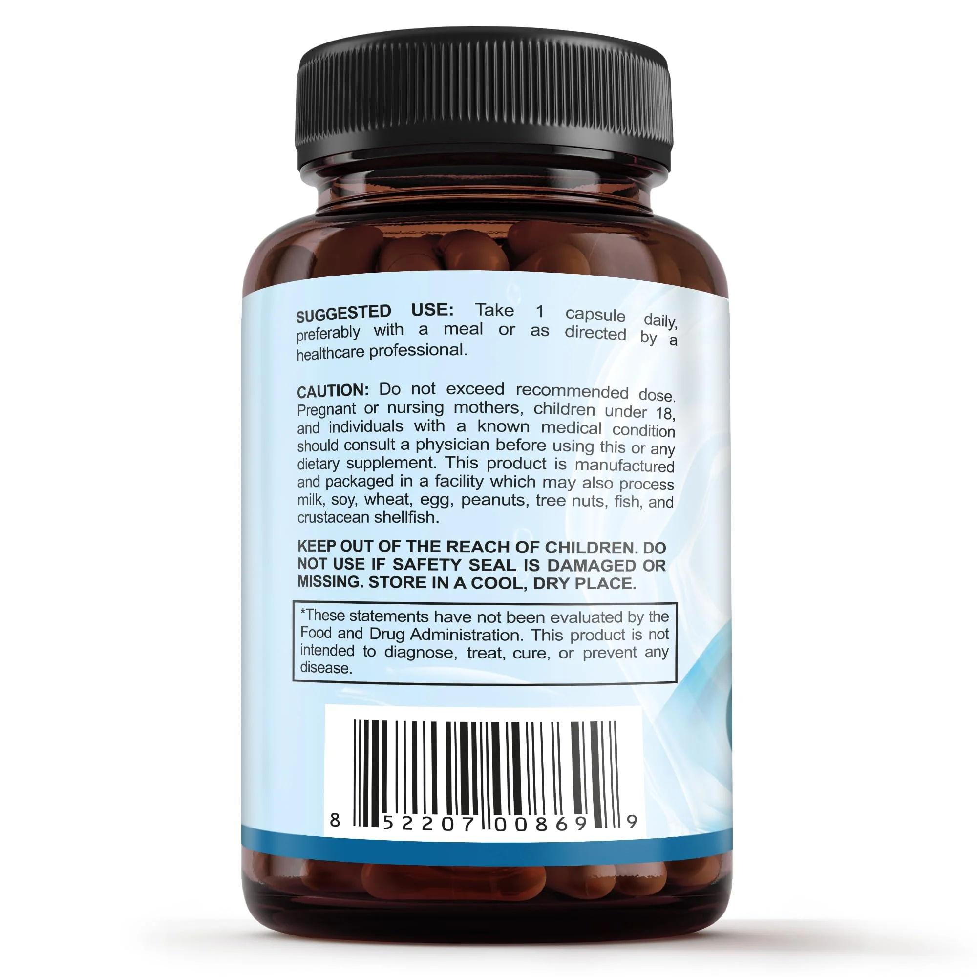 Sunergetic Premium Eye Pressure Support Supplement - Saffron, Lutein, Zeaxanthin, Bilberry & Pine Bark (2 x 30 capsules) - Image 10