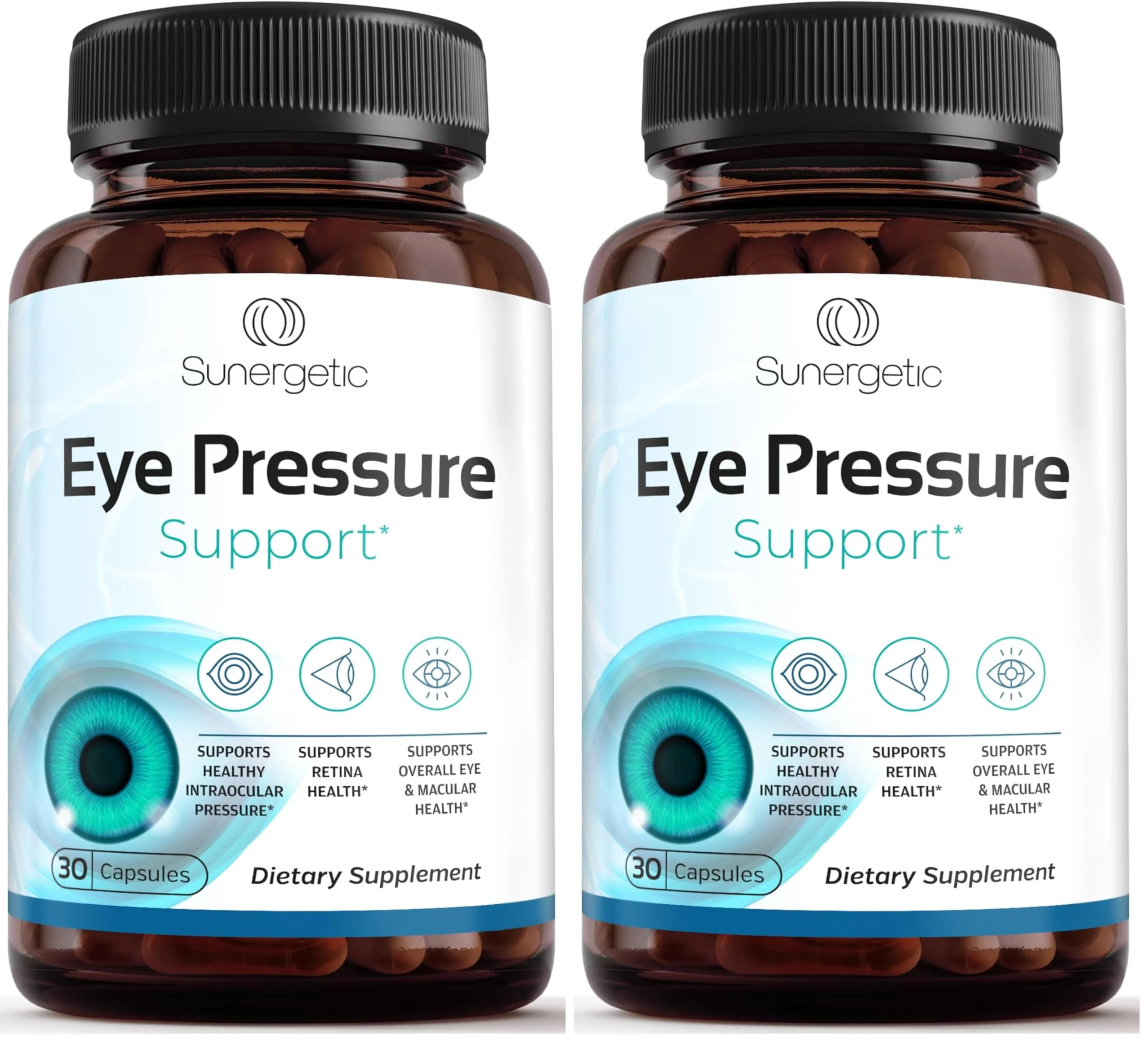 Sunergetic Premium Eye Pressure Support Supplement - Saffron, Lutein, Zeaxanthin, Bilberry & Pine Bark (2 x 30 capsules) - Image 8