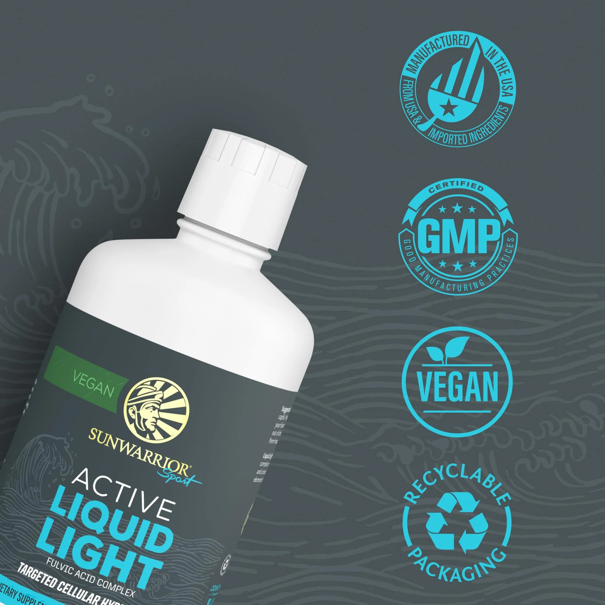 Sunwarrior Fulvic Acid Drops – Organic Liquid Mineral Water with Trace Minerals, 32 oz | Plant-Based - Image 5