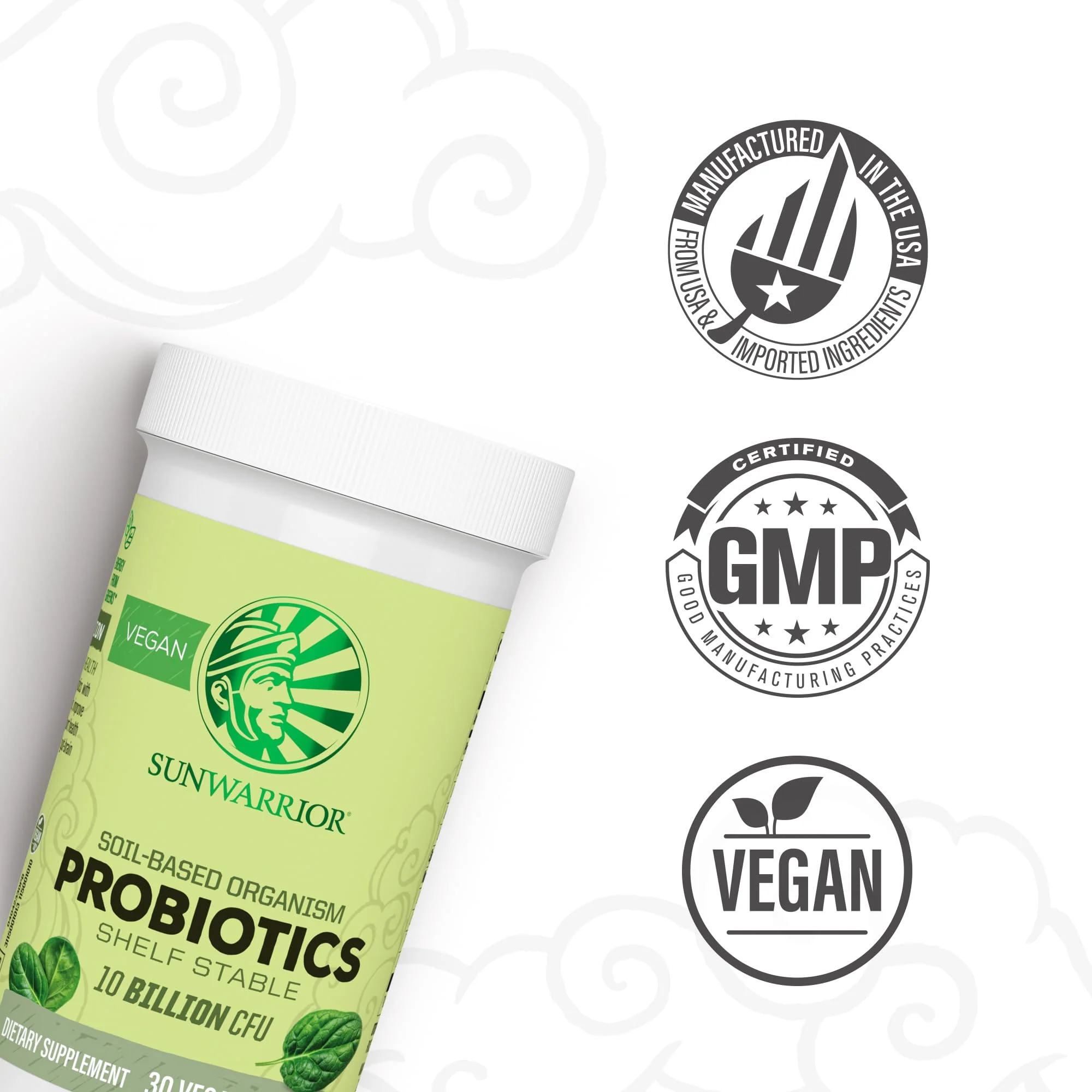 Sunwarrior Probiotics Soil-based Vegan Capsules | 10 billion CFU for Digestion Soy Free Gluten Free Dairy Free | 30 CT - Image 4