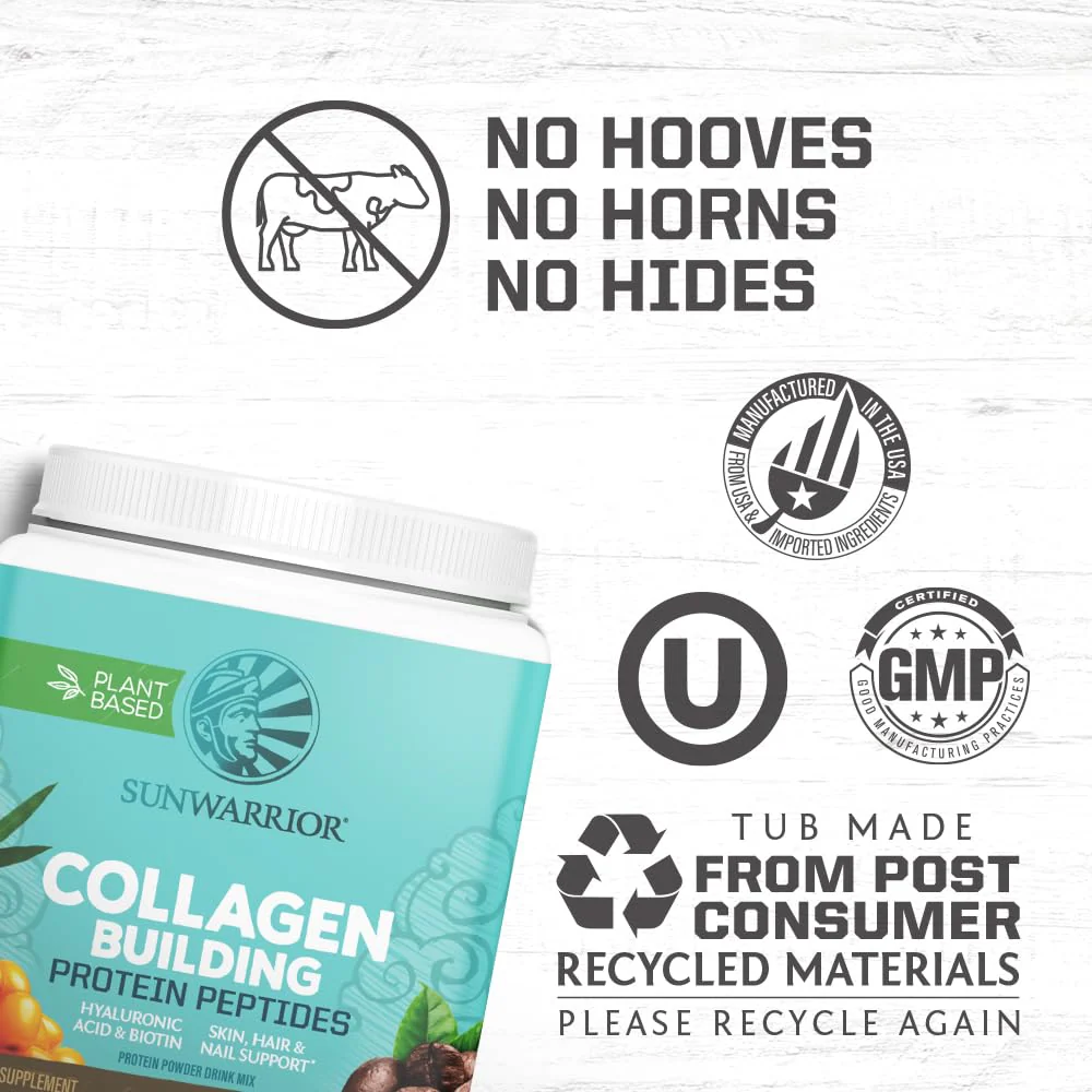 Sunwarrior Vegan Collagen Protein Powder for Women – Coffee Flavor, Plant-Based, Non-GMO, 20 Servings - Image 10