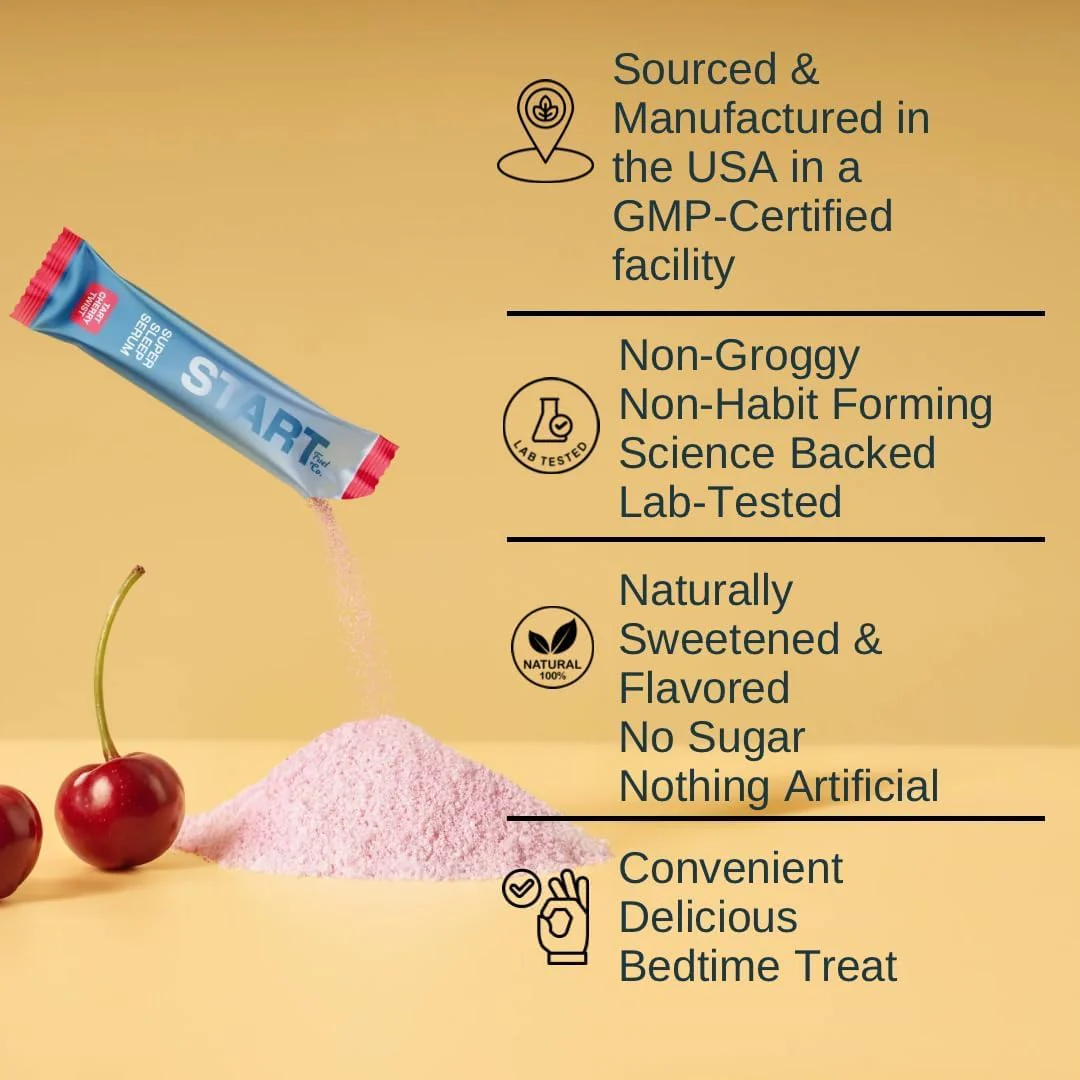 Super Sleep Serum Tart Cherry Twist – 20 Stick Packs | Natural Sleep Support - Image 6