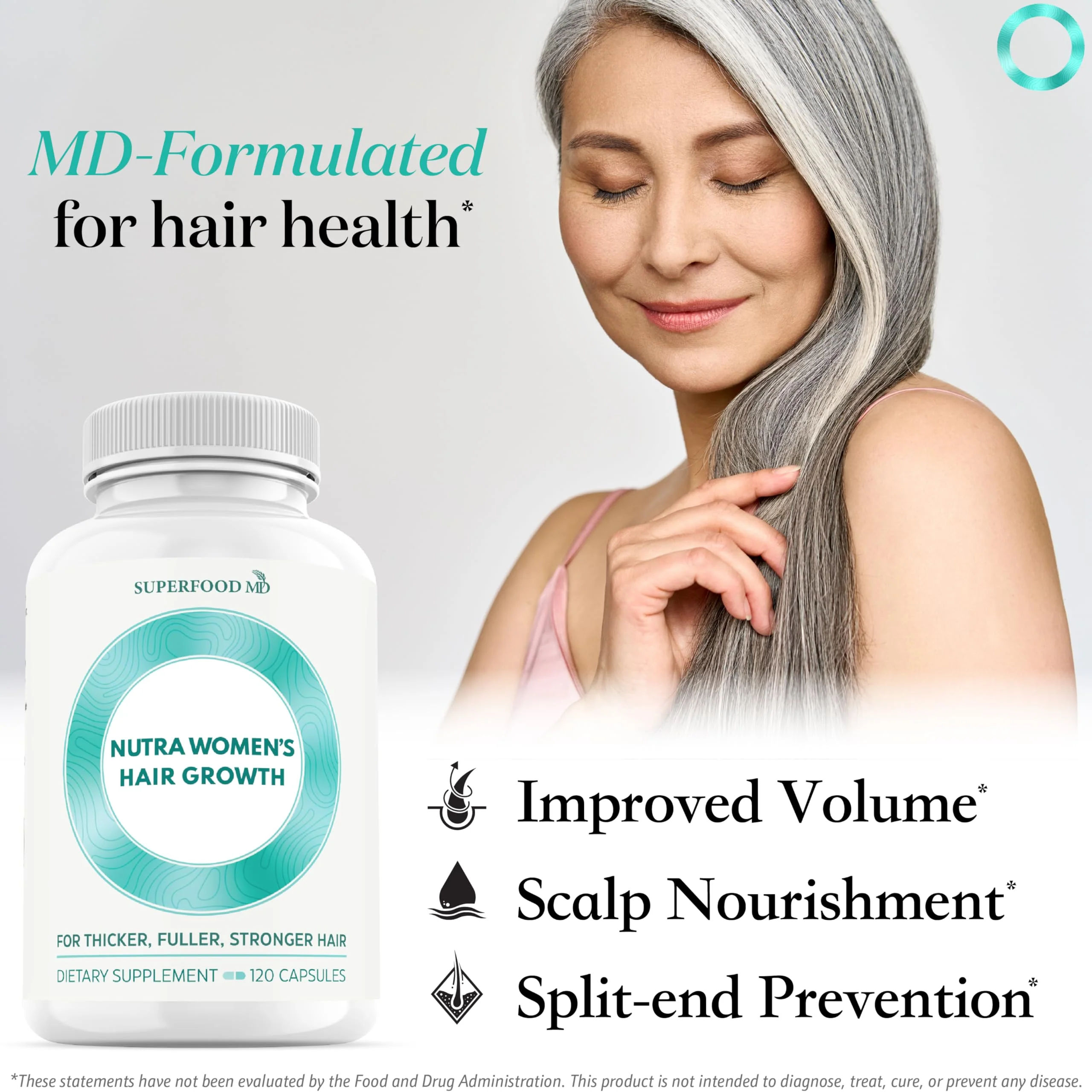 Superfood MD Women’s Balance Hair Growth – 2 Month Soy-Free Formula for 45+ - Image 9