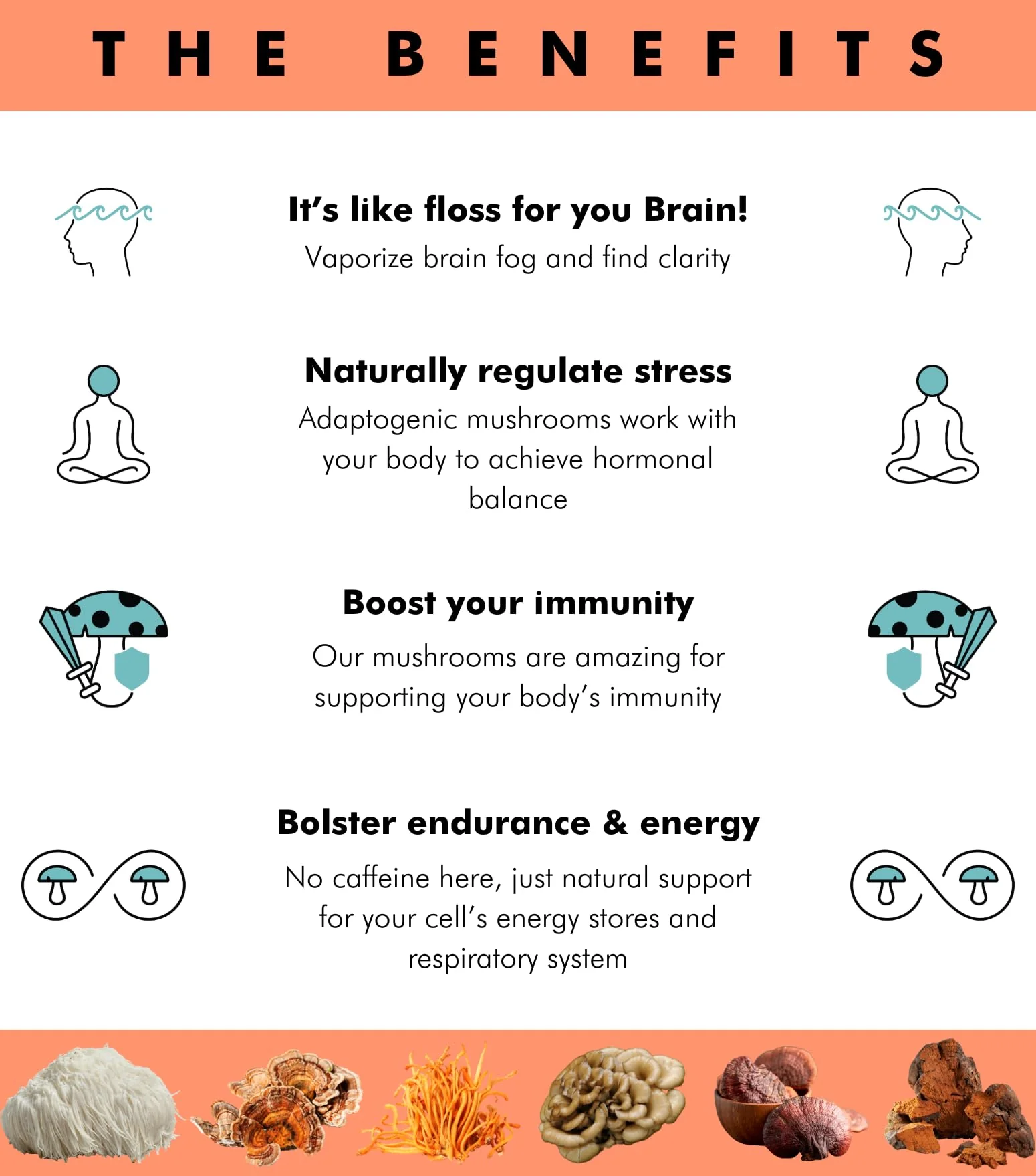 Superfood Mushroom Gummies – 2,008 mg Multi Lions Mane, Reishi, Cordyceps - Image 3