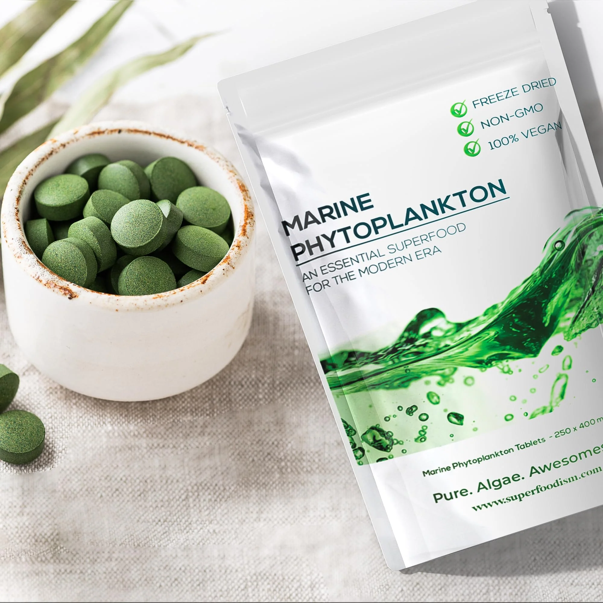 SuperFoodISM Marine Phytoplankton Supplement - Omega-3 & Essential Nutrients (250 Tablets) - Image 10