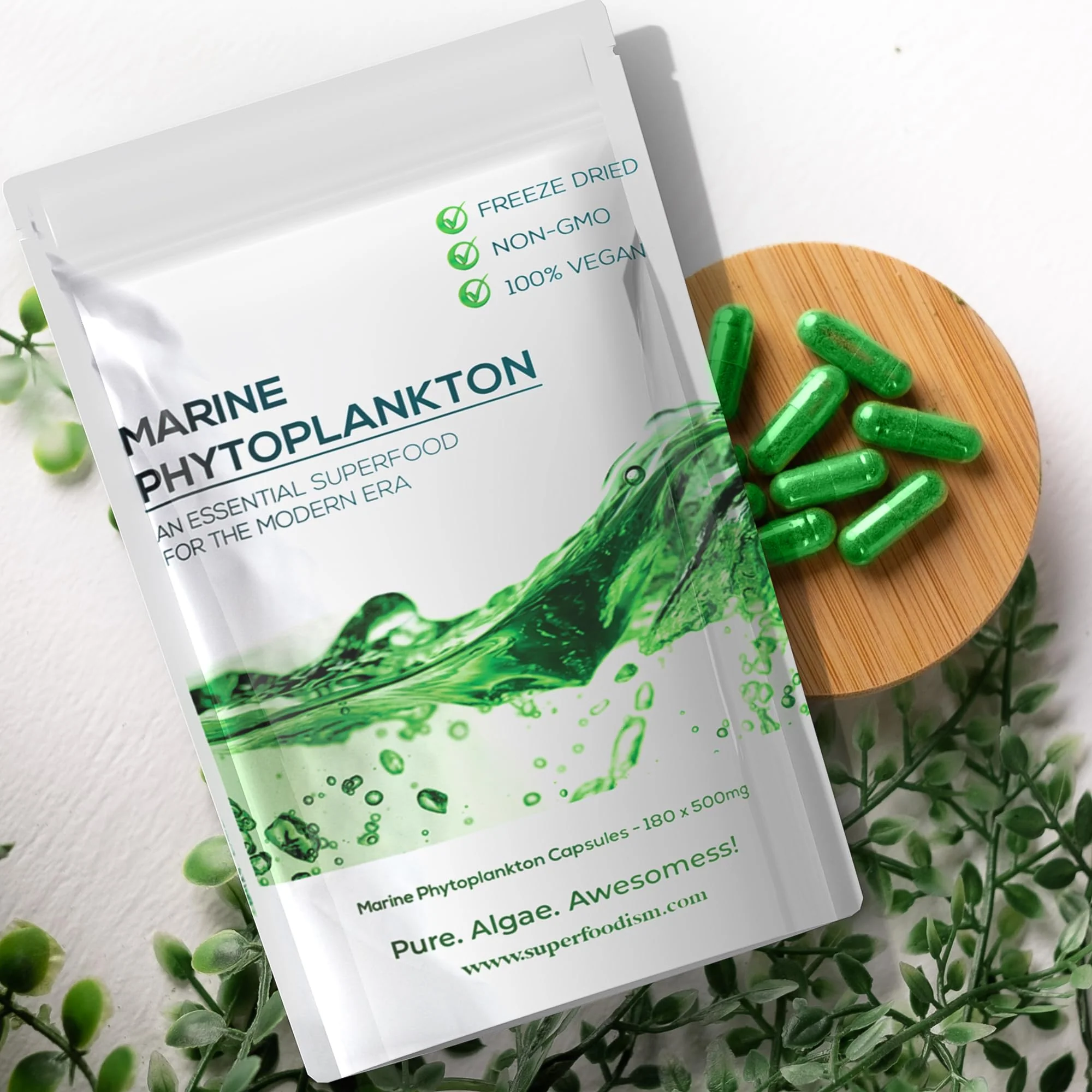 SuperFoodISM Marine Phytoplankton Supplement – Organic Vegan, Omega-3 EPA, 180 Capsules - Image 16