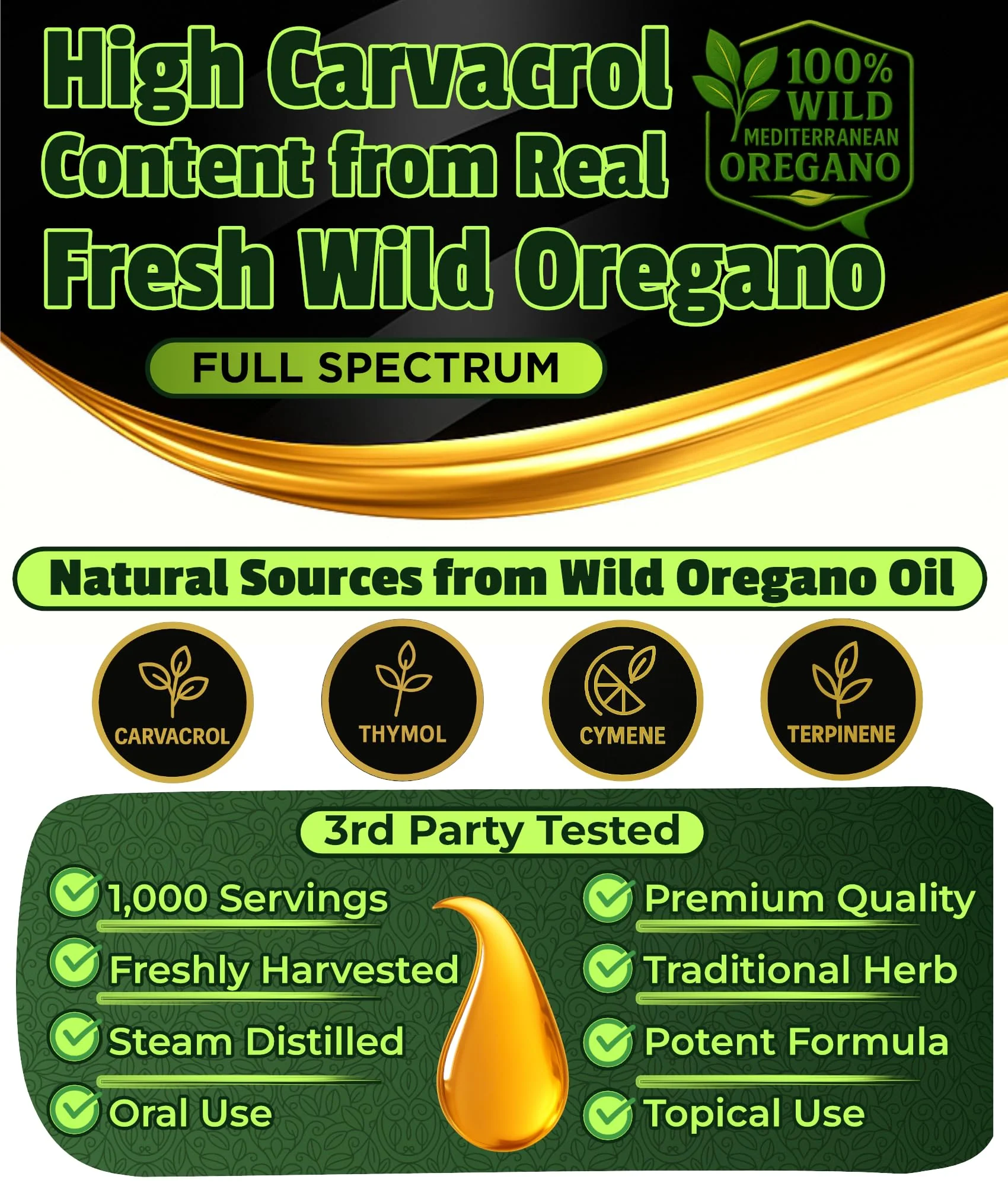 Superior Fulvic Humic X935 Organic Oregano Oil Drops – 1,000 Servings, 12-Month Supply - Image 6