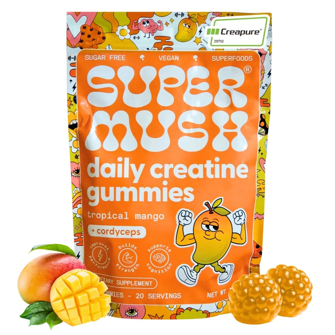 SuperMush Daily Creatine Gummies with Cordyceps – Sugar-Free Vegan Creatine Monohydrate for Strength, Focus & Recovery - Image 10