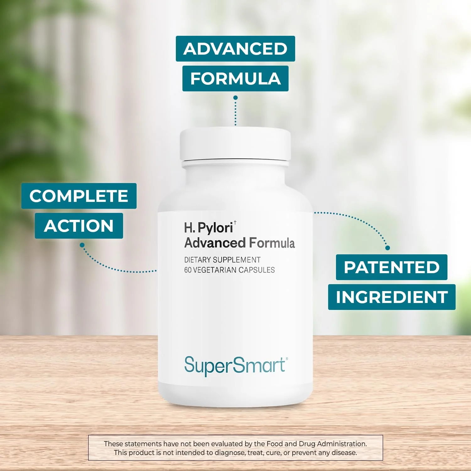 Supersmart H. Pylori Advanced Formula | Mastic Gum, Probiotics & Prebiotic | 60 Veg Capsules | Made in USA - Image 8