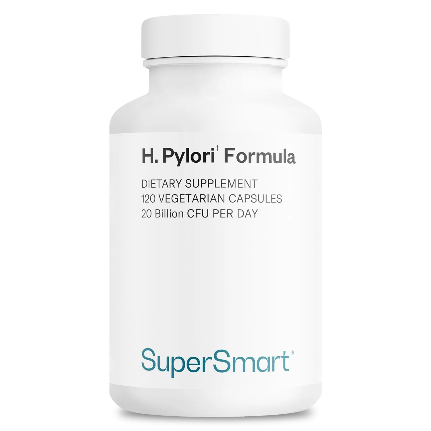 Supersmart H. Pylori Formula – 20B CFU Probiotic (L. reuteri DSM17648) | Non-GMO, Gluten Free, 120 Veggie Capsules - Image 7