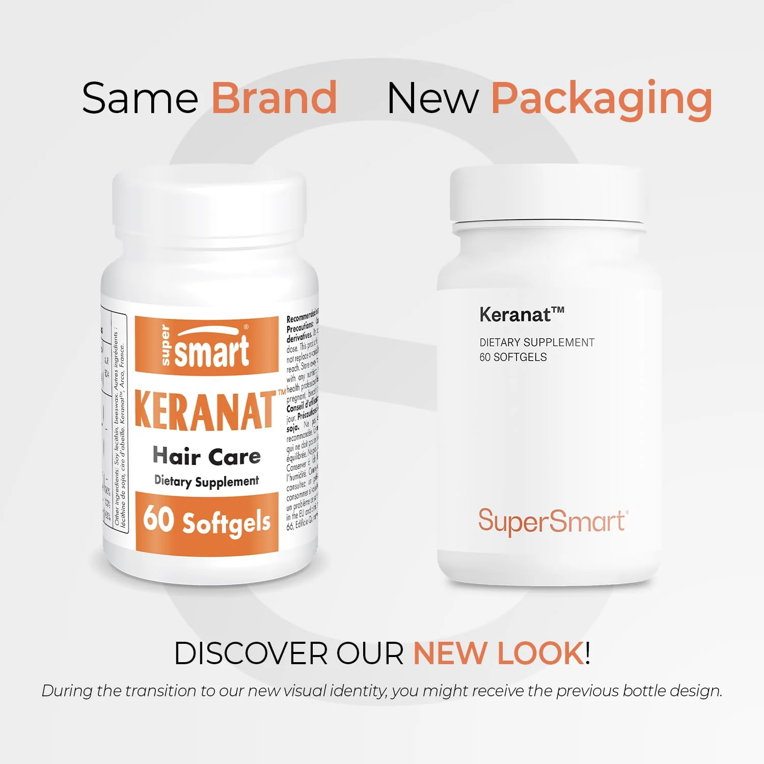 Supersmart Keranat — Advanced Biotin Hair Supplement for Growth & Volume | Non-GMO, Gluten Free | 60 Softgels - Image 2