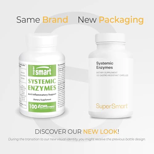 Supersmart Systemic Enzymes (High Potency) – Bromelain, Protease, Lipase, Trypsin, Chymotrypsin, Peptidase, Pancreatin | Non-GMO & Gluten Free - 100 DR Capsules - Image 9