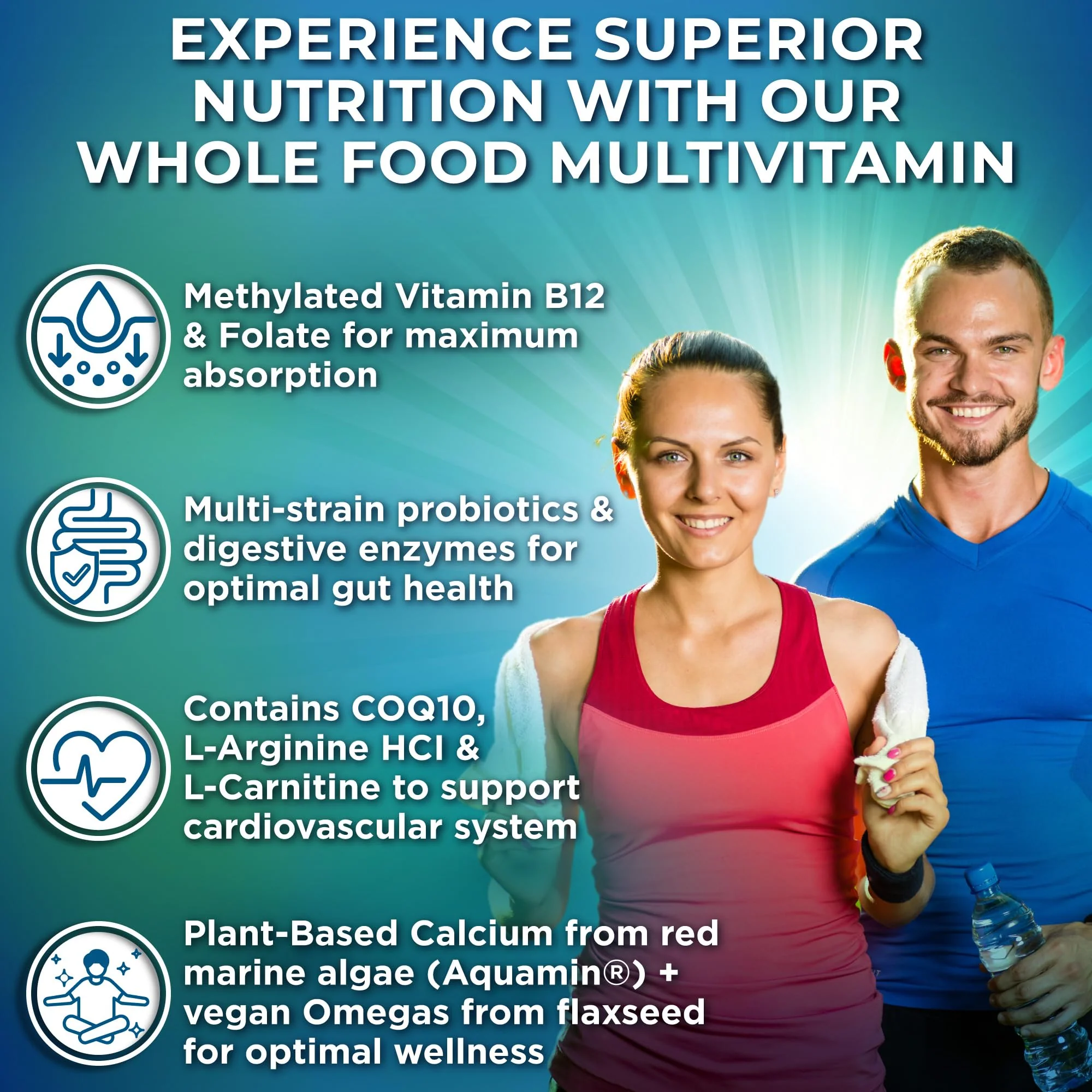 SUPPLEMENTS STUDIO Vegan Methylated Multivitamin for Men & Women – Whole Food, Iron-Free, Non-GMO (180 Count) - Image 9