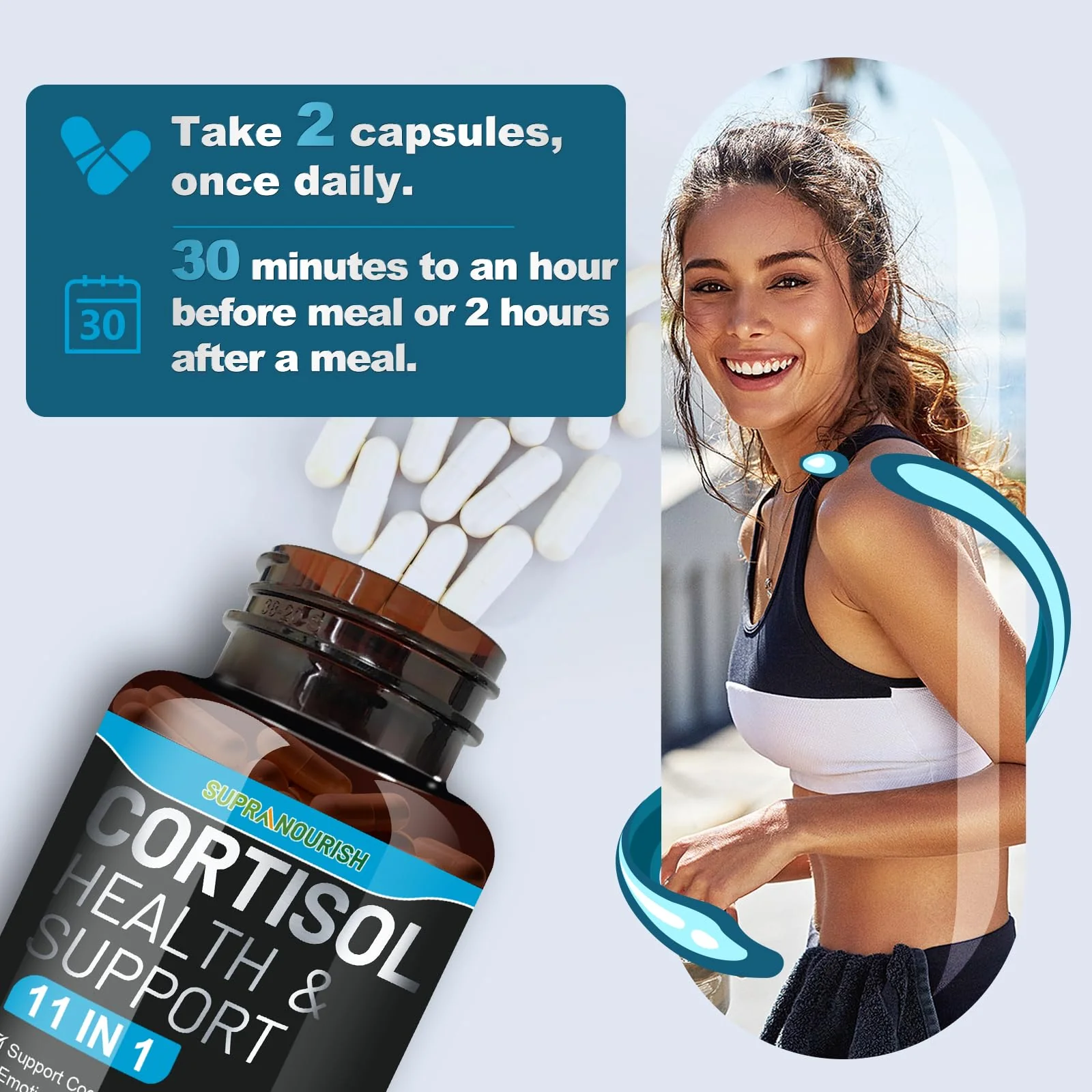 SUPRANOURISH Cortisol Manager – 11-in-1 Cortisol Support, 240 Capsules - Image 13