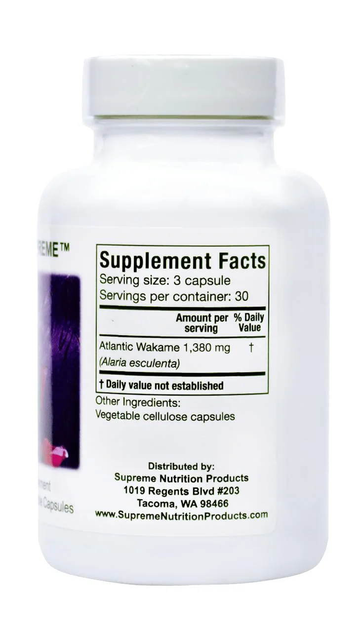 Supreme Nutrition Alaria Supreme Wakame Capsules – 90 Veggie Caps (2-Pack) - Image 3