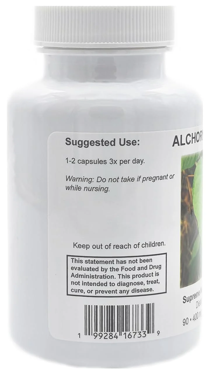 Supreme Nutrition Alchornea Supreme – 90 Pure Alchornea Leaf Vegetarian Capsules - Image 2