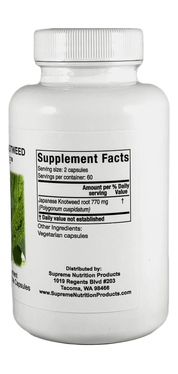 Supreme Nutrition Japanese Knotweed Supreme – 120 Pure Polygonum cuspidatum Vegetarian Capsules (2 Pack) | Lab-Tested & cGMP - Image 4