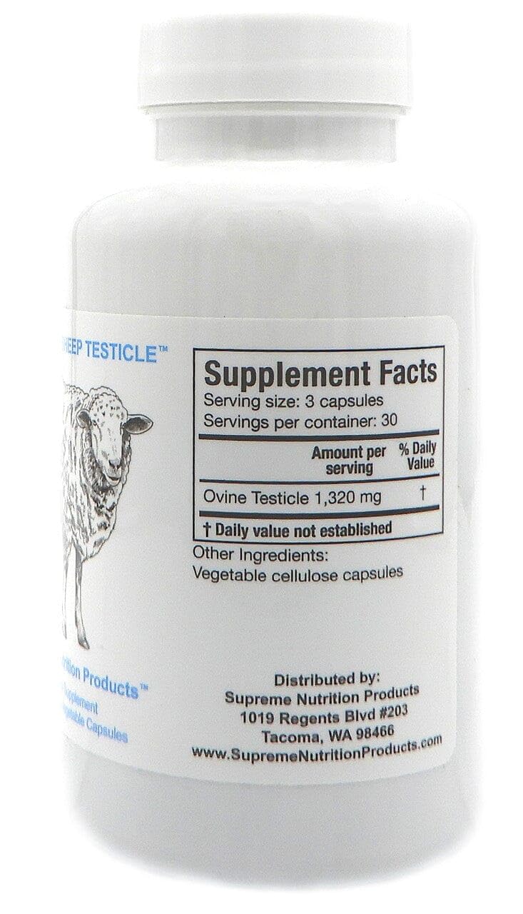 Supreme Nutrition Sheep Testicle — 100% Grass-Fed Ovine Testicle, 90 Capsules, New Zealand Finished - Image 8