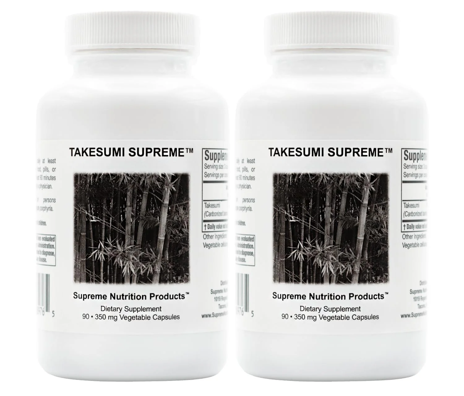 Supreme Nutrition Takesumi Supreme – 180 Veg Capsules (2x90) Activated Bamboo Charcoal - Image 6