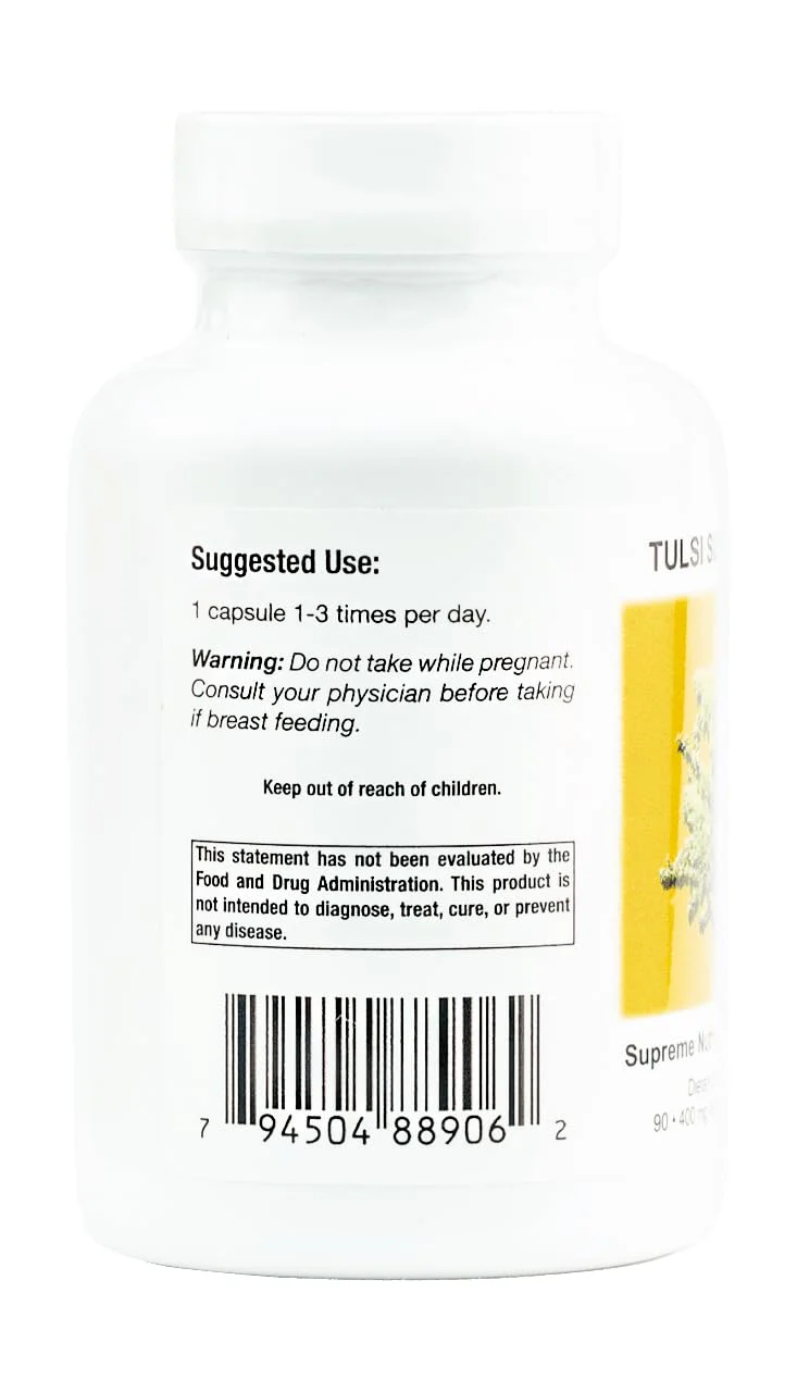 Supreme Nutrition Tulsi Supreme – Holy Basil Capsules 90 Vegetarian Capsules Pack of 2 - Image 4