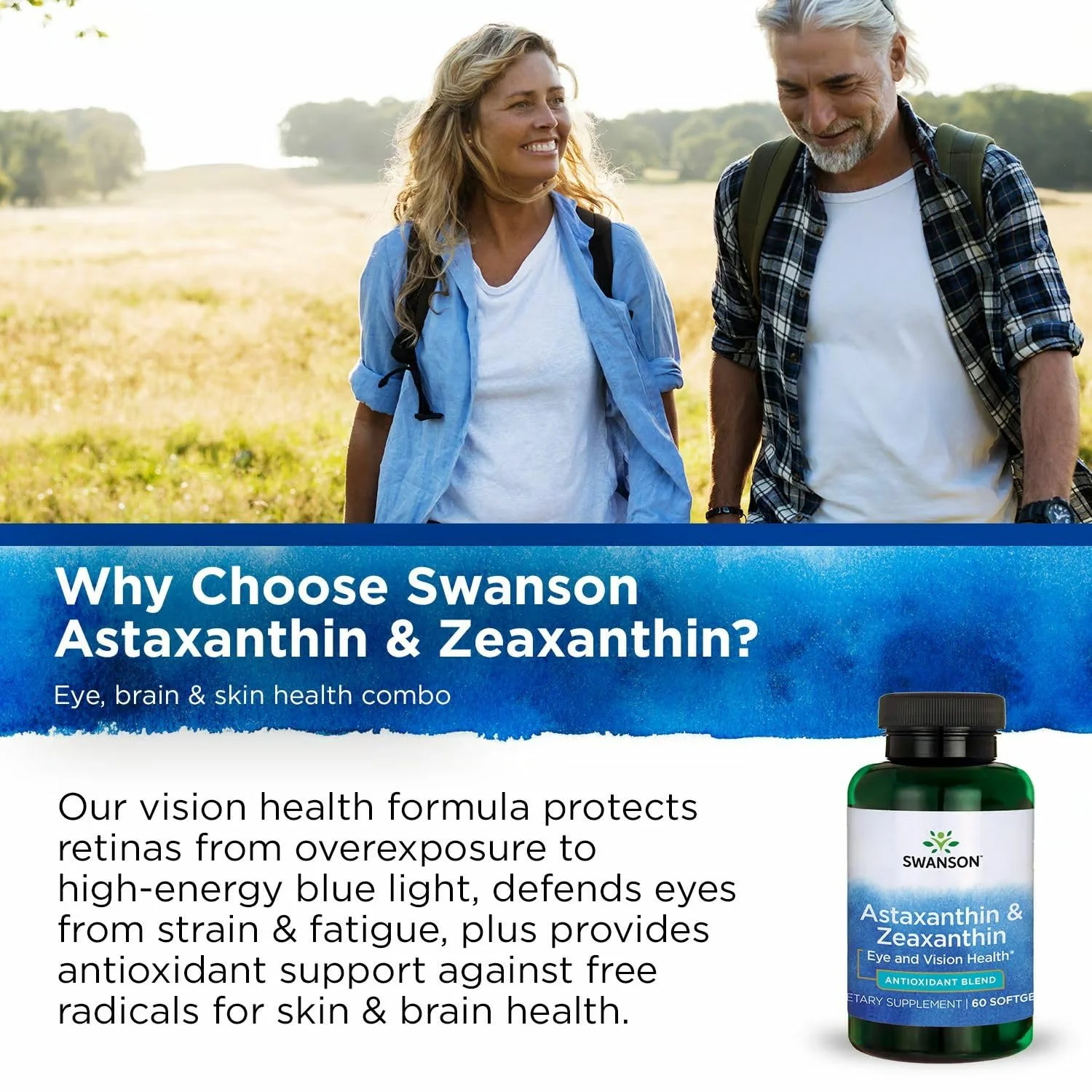 Swanson Astaxanthin & Zeaxanthin Eye Health - Vision & Skin Support (60 Softgels, 3-Pack) - Image 6