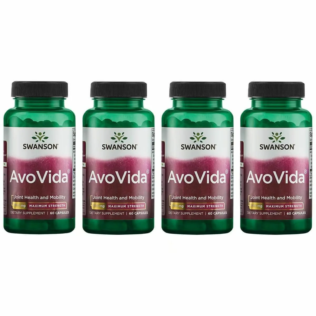 Swanson AvoVida – Avocado & Soybean Unsaponifiables for Joint Health & Mobility (60 Capsules, 4-Pack) - Image 8