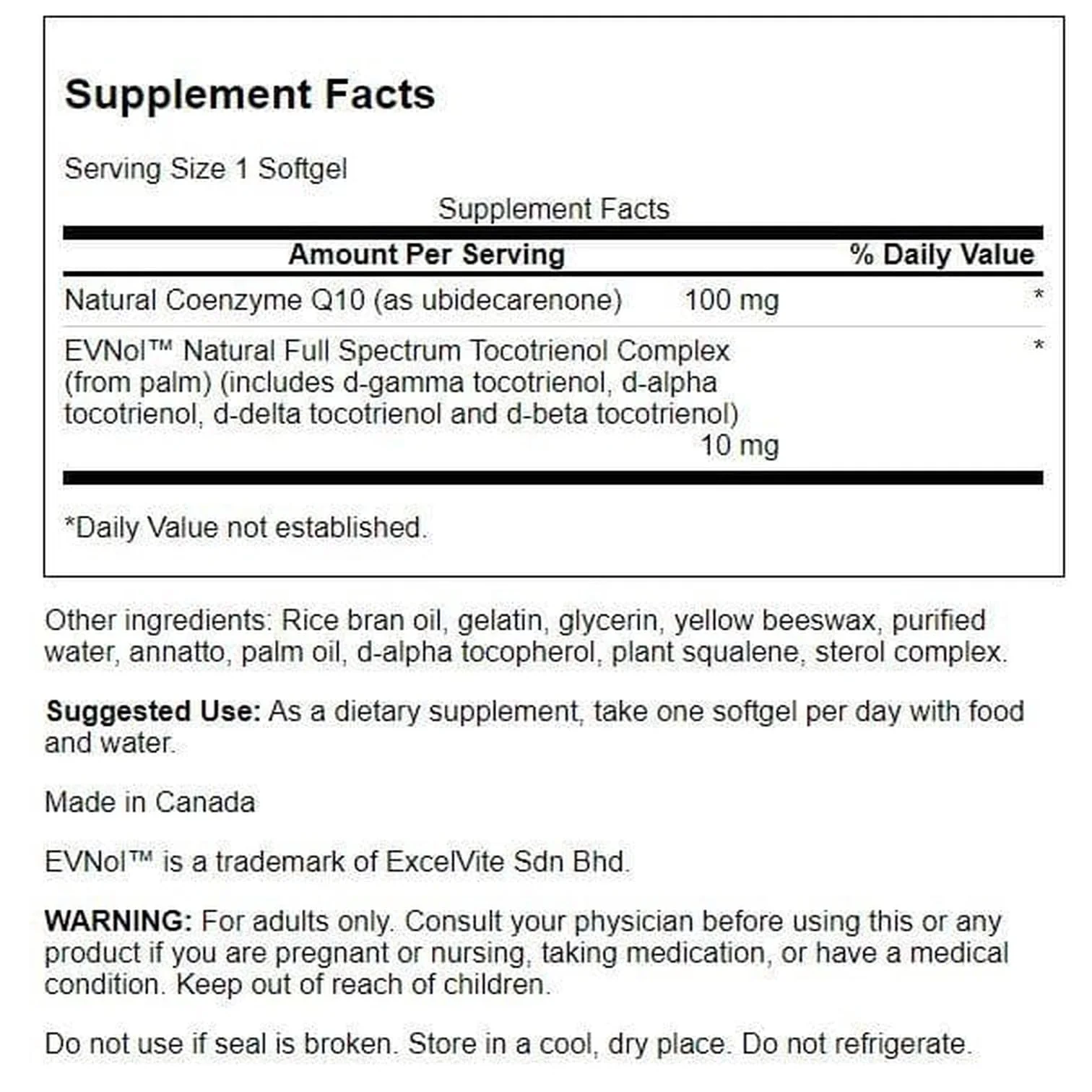 Swanson CoQ10 100 mg with 10 mg Tocotrienols – 60 Softgels (Pack of 2) - Image 2