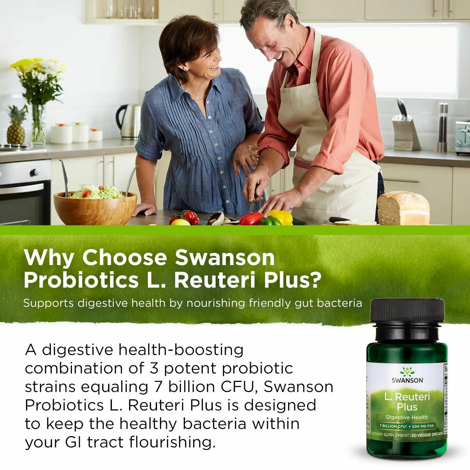 Swanson L. Reuteri Probiotic Plus 7B CFU - 30 Veggie Capsules (2 Pack) - Image 6