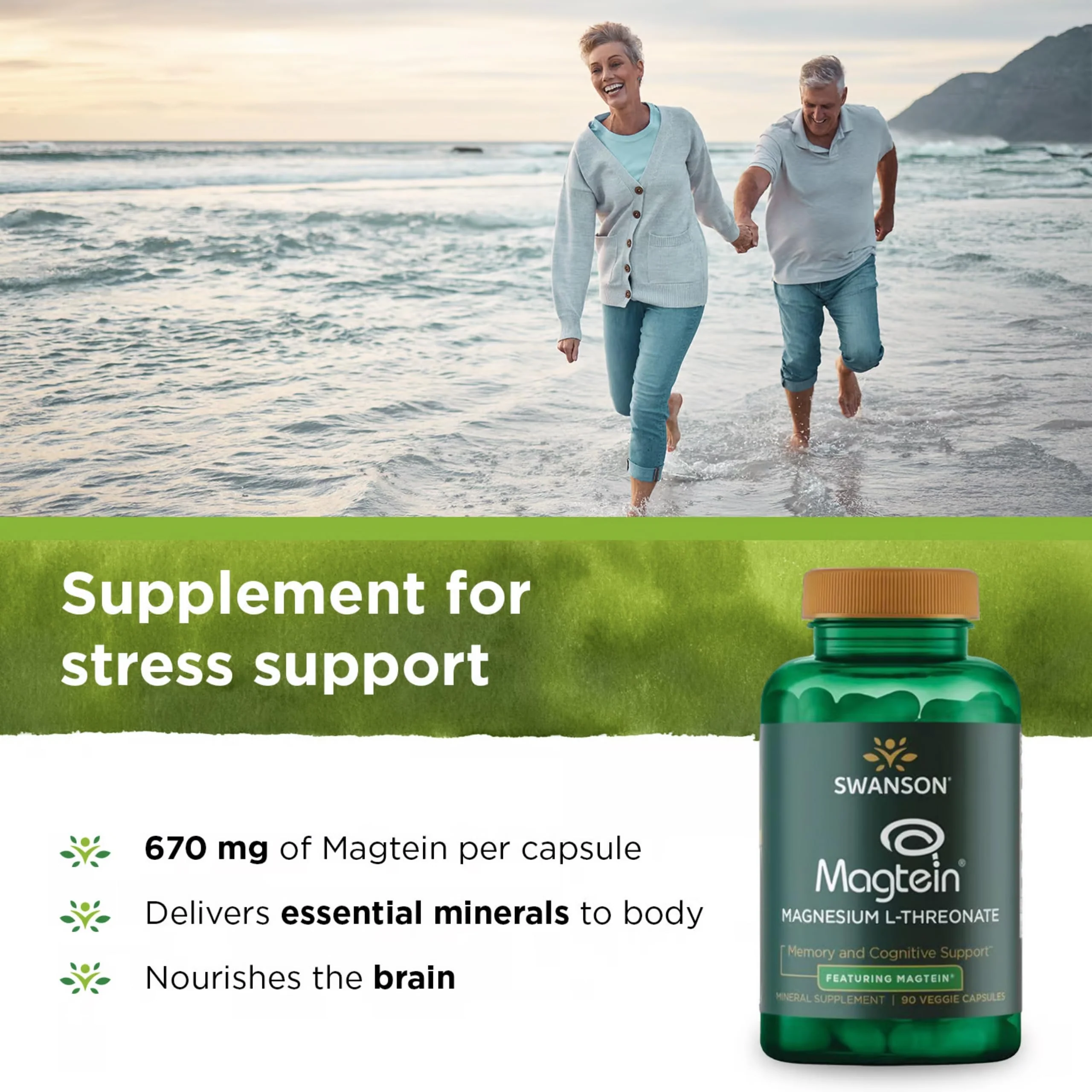 Swanson Magnesium L-Threonate – Brain Health Mineral Supplement (90 Veggie Capsules) 2-Pack - Image 10