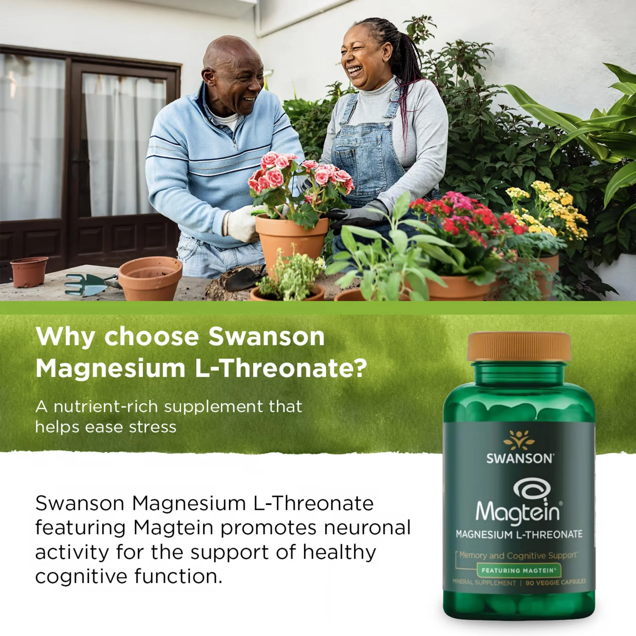 Swanson Magnesium L-Threonate – Brain Health Mineral Supplement (90 Veggie Capsules) 2-Pack - Image 13